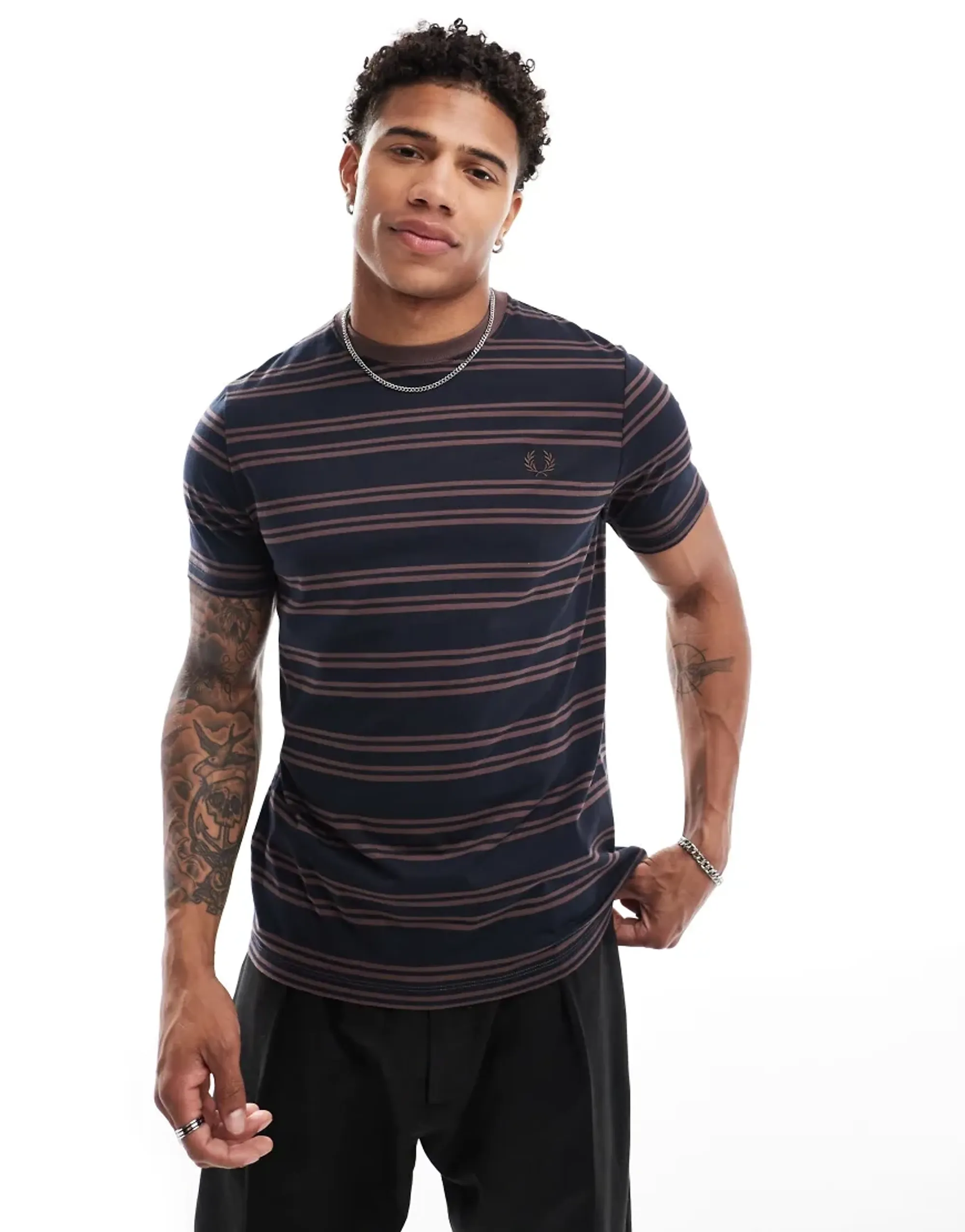 Fred Perry Sport Fine Stripe Tee