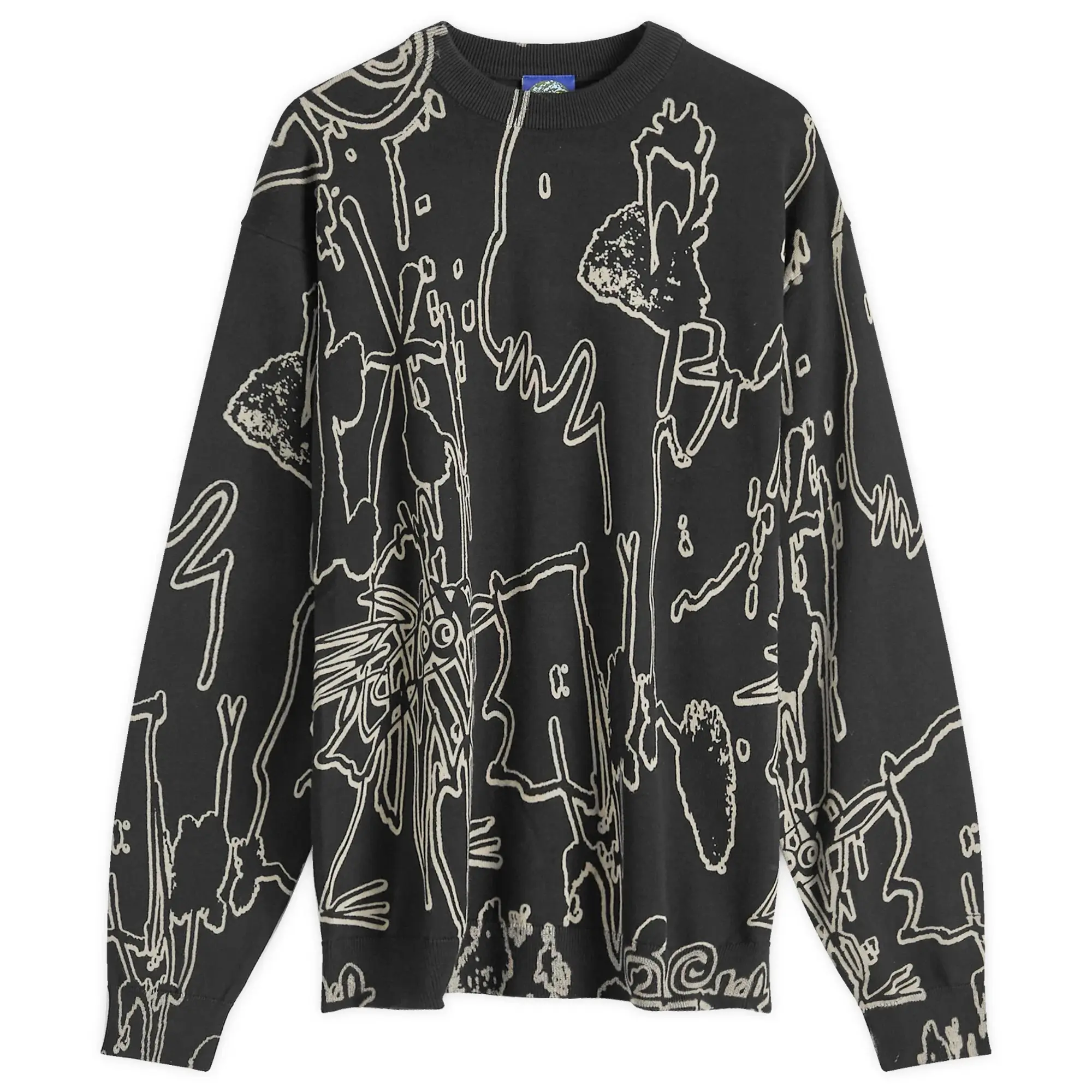Lo-Fi Men's Emulsion Knit Sweater Black