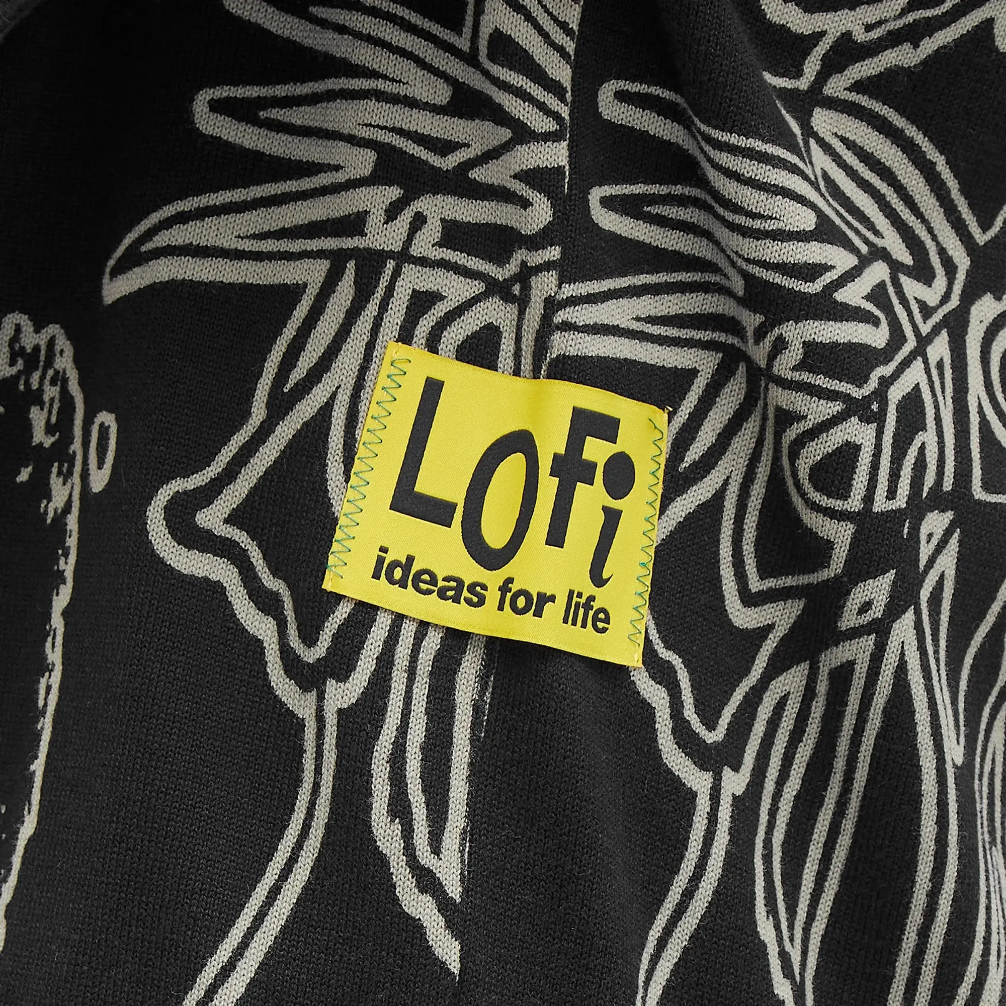 Lo-Fi Men's Emulsion Knit Sweater Black
