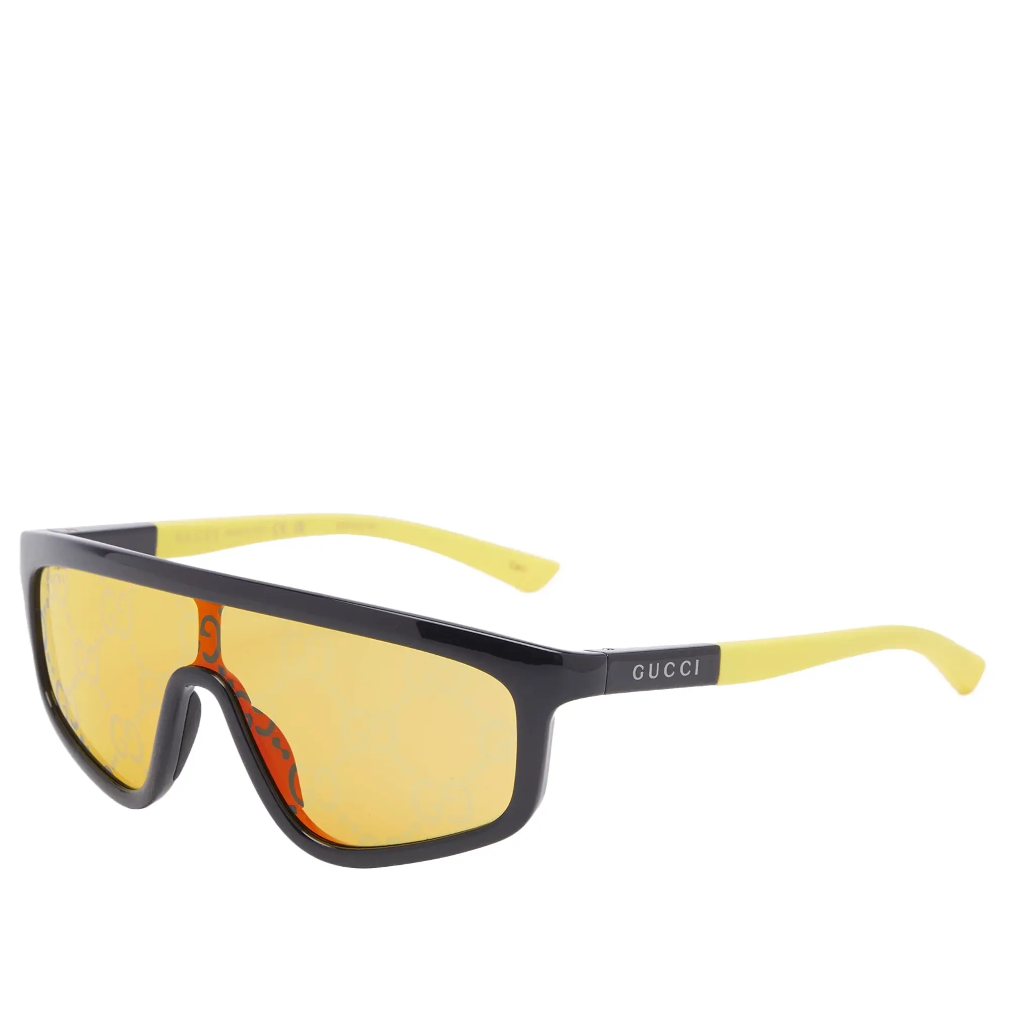 Gucci Active Sunglasses Black/Yellow