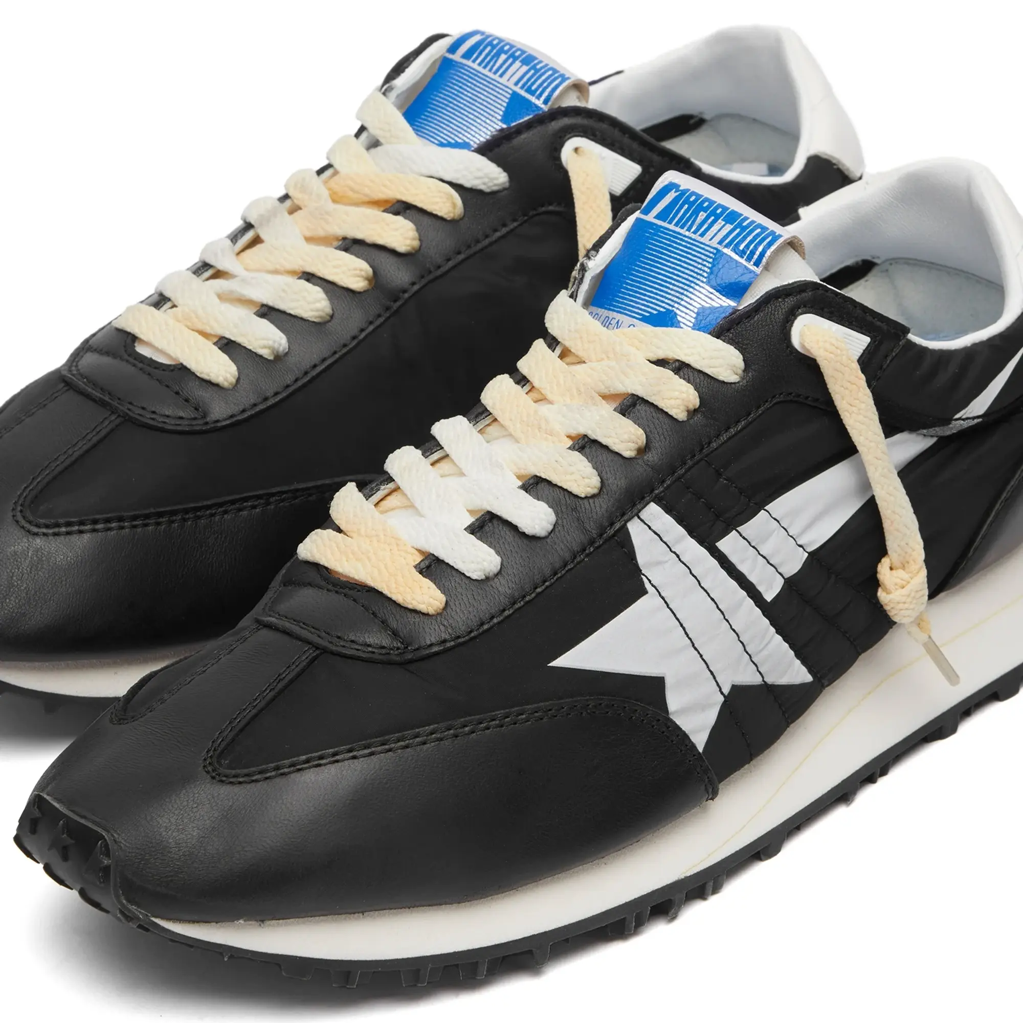 Golden Goose Men's Marathon Runner Sneaker Black/White