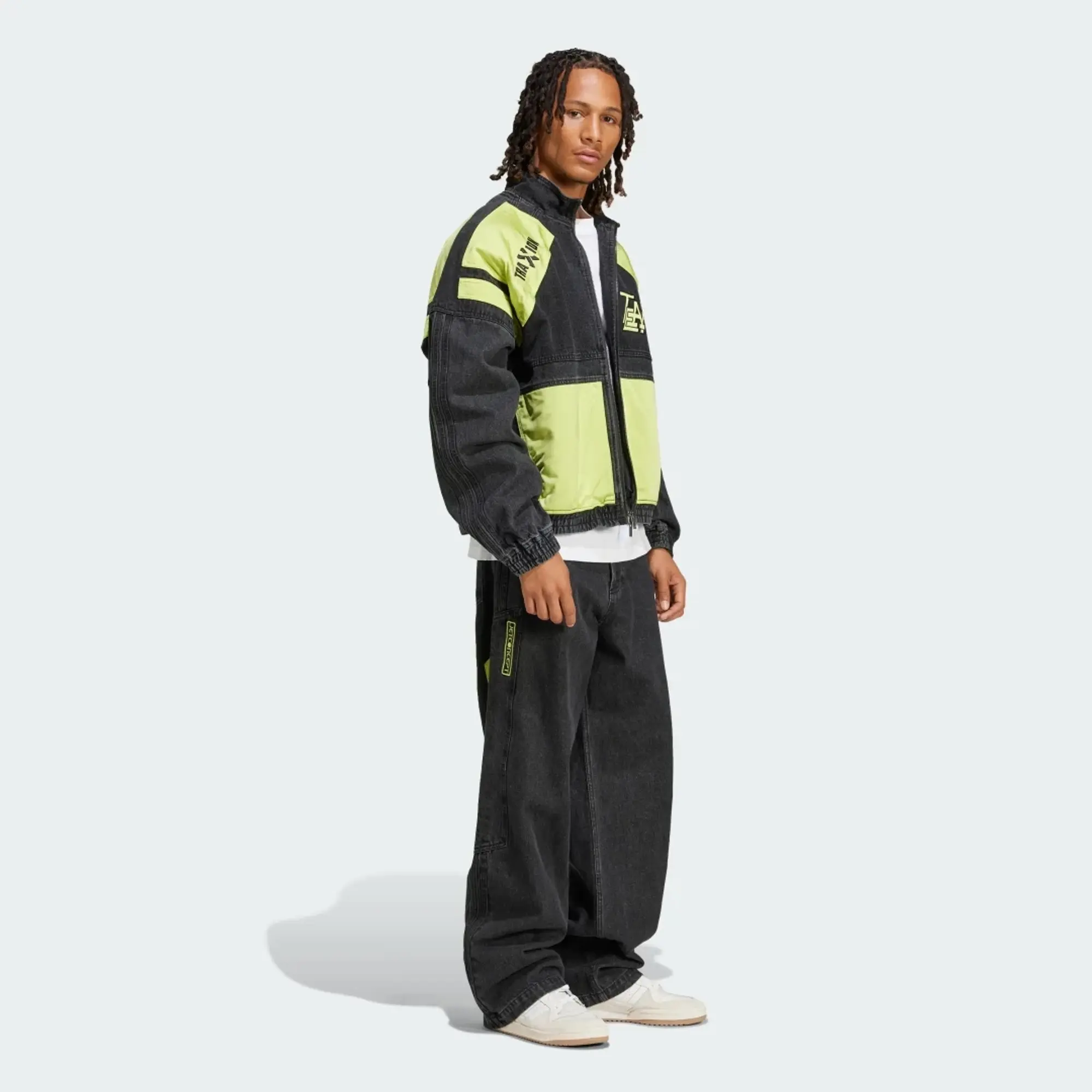 adidas Originals Adilenium Season 2 Moto Denim Pants, Black