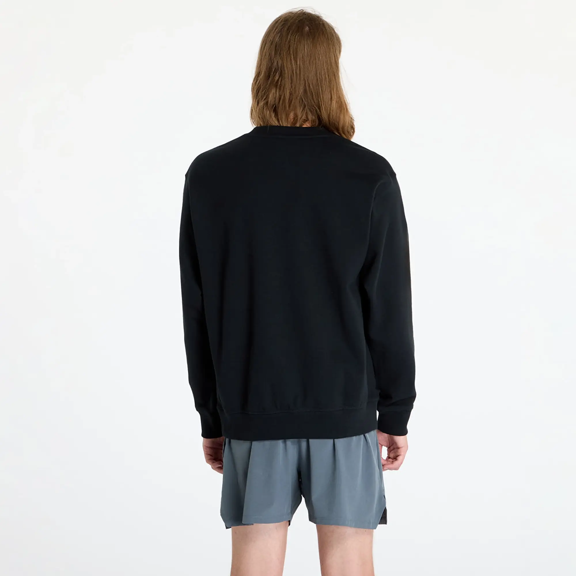 New Balance Athletics Premium Logo Crew Men Sweatshirts Black