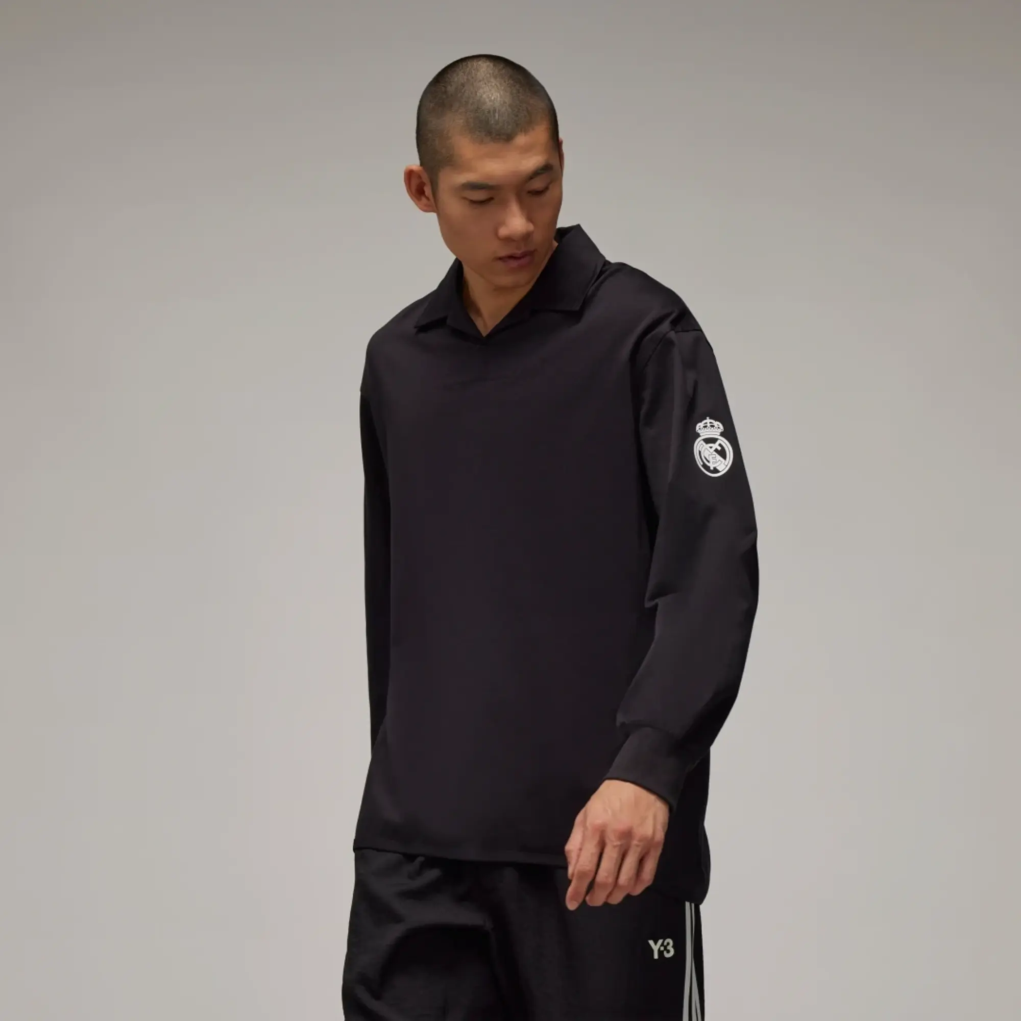adidas Y-3 Real Madrid Travel Long Sleeve Polo Shirt