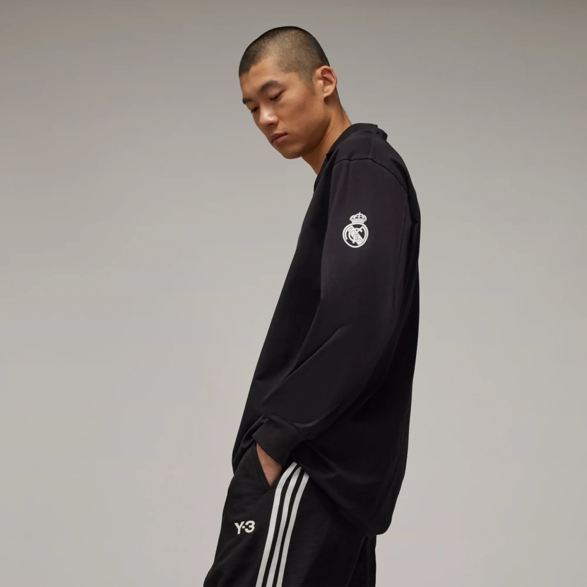 adidas Y-3 Real Madrid Travel Long Sleeve Polo Shirt | IT3712 