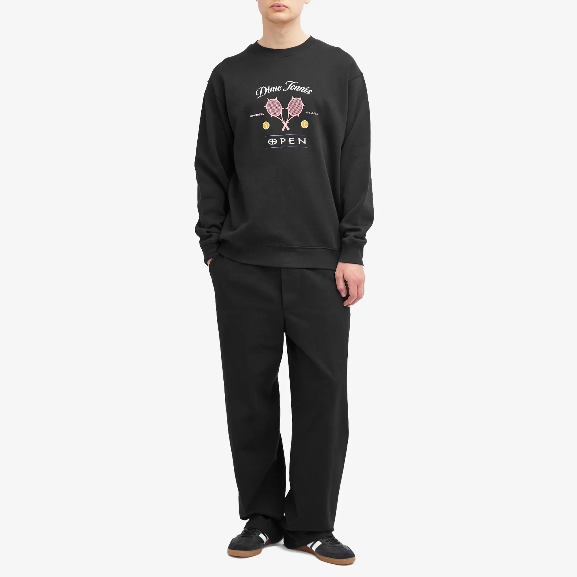 Dime Men's Court Sweatshirt Black