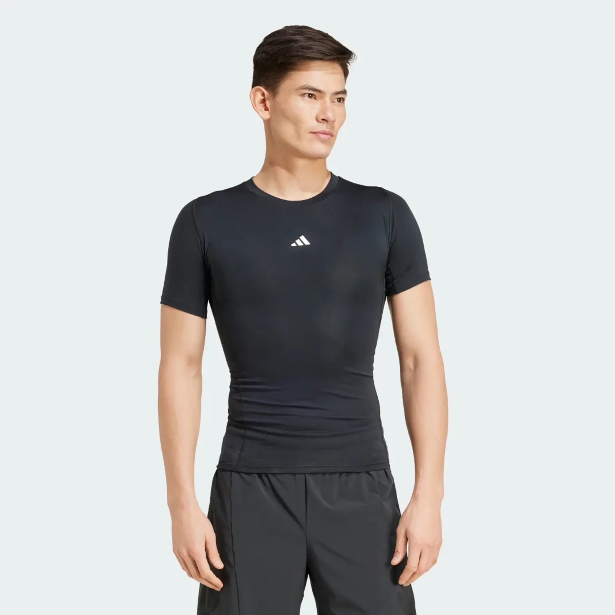 Adidas Training Techfit Compression T-Shirt In Black