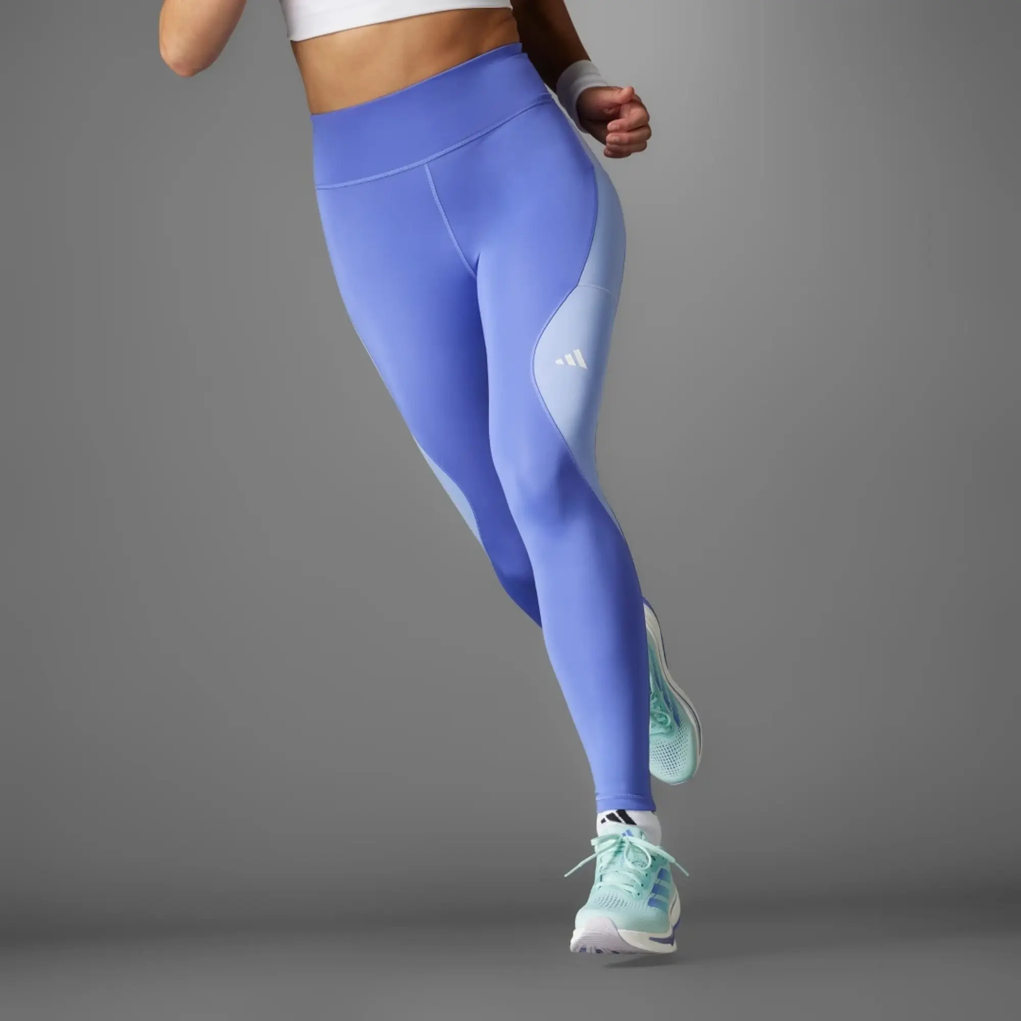 adidas Women Own The Run Colorblock Full Length Leggings