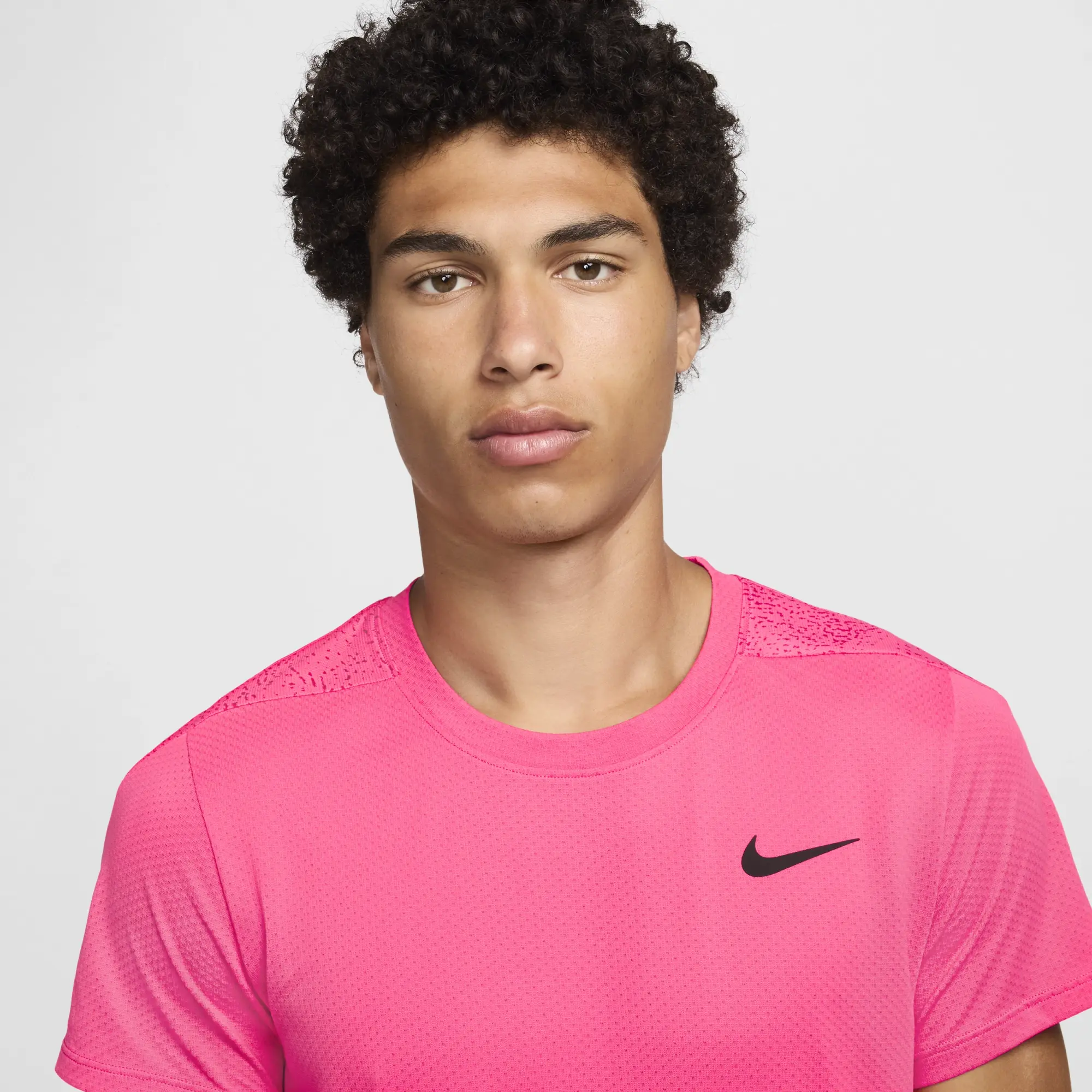 NikeCourt Slam Men's Dri-FIT Tennis Top - Pink - Polyester