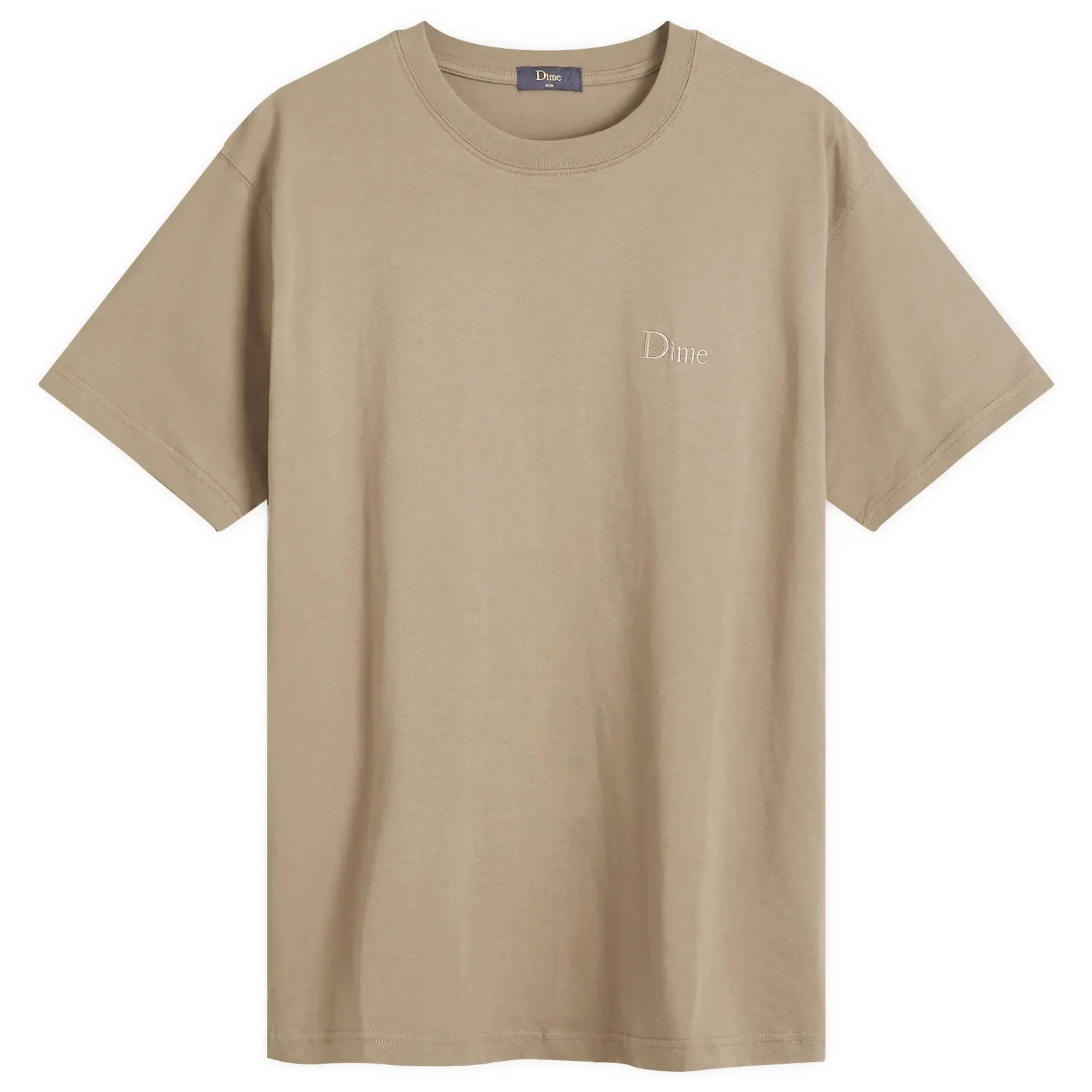 Dime Men's Classic Small Logo T-Shirt Deep Sepia