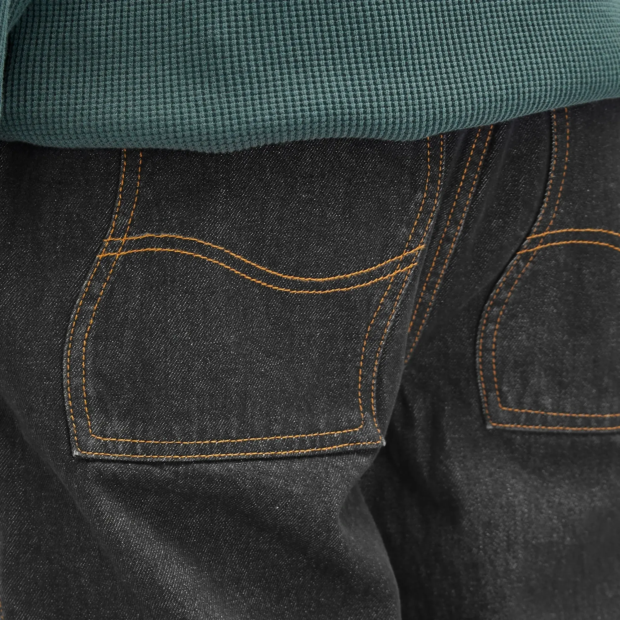 Dime Men's Classic Relaxed Denim Pants Black Washed