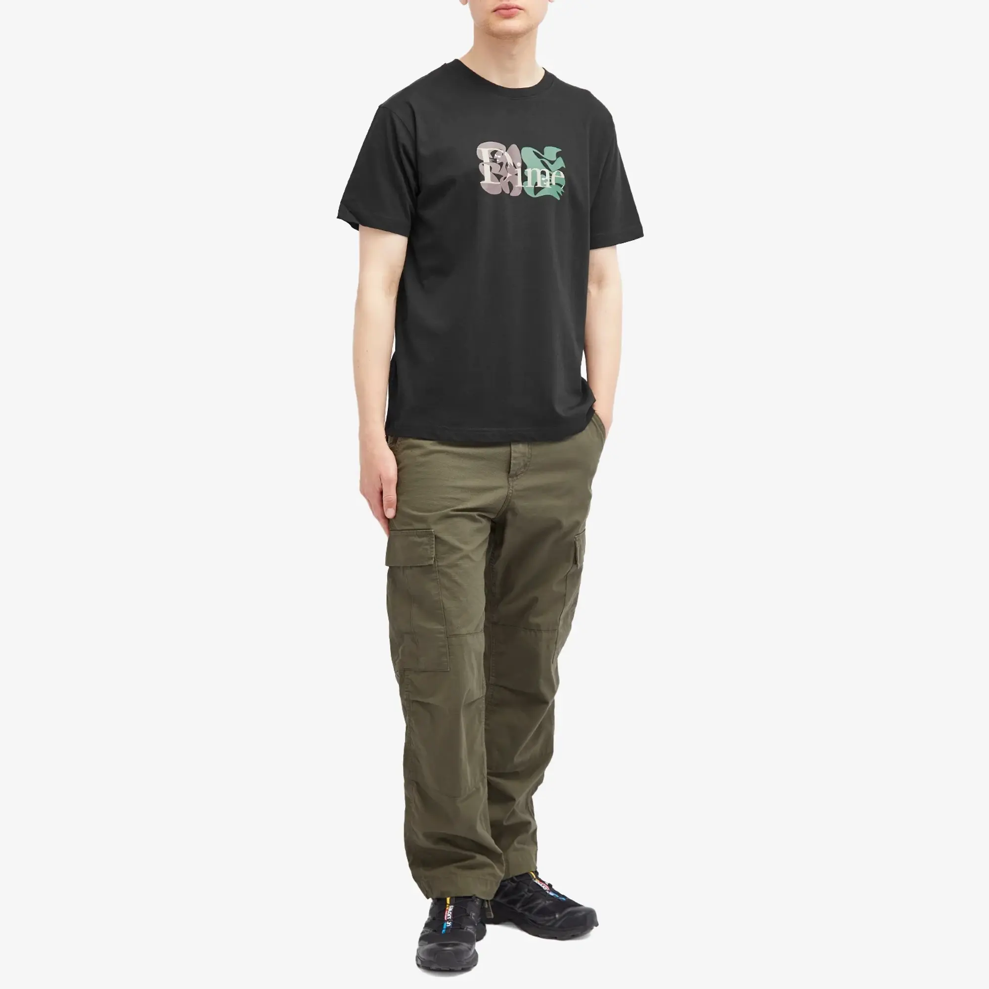 Dime Men's Classic Duo Logo T-Shirt Black