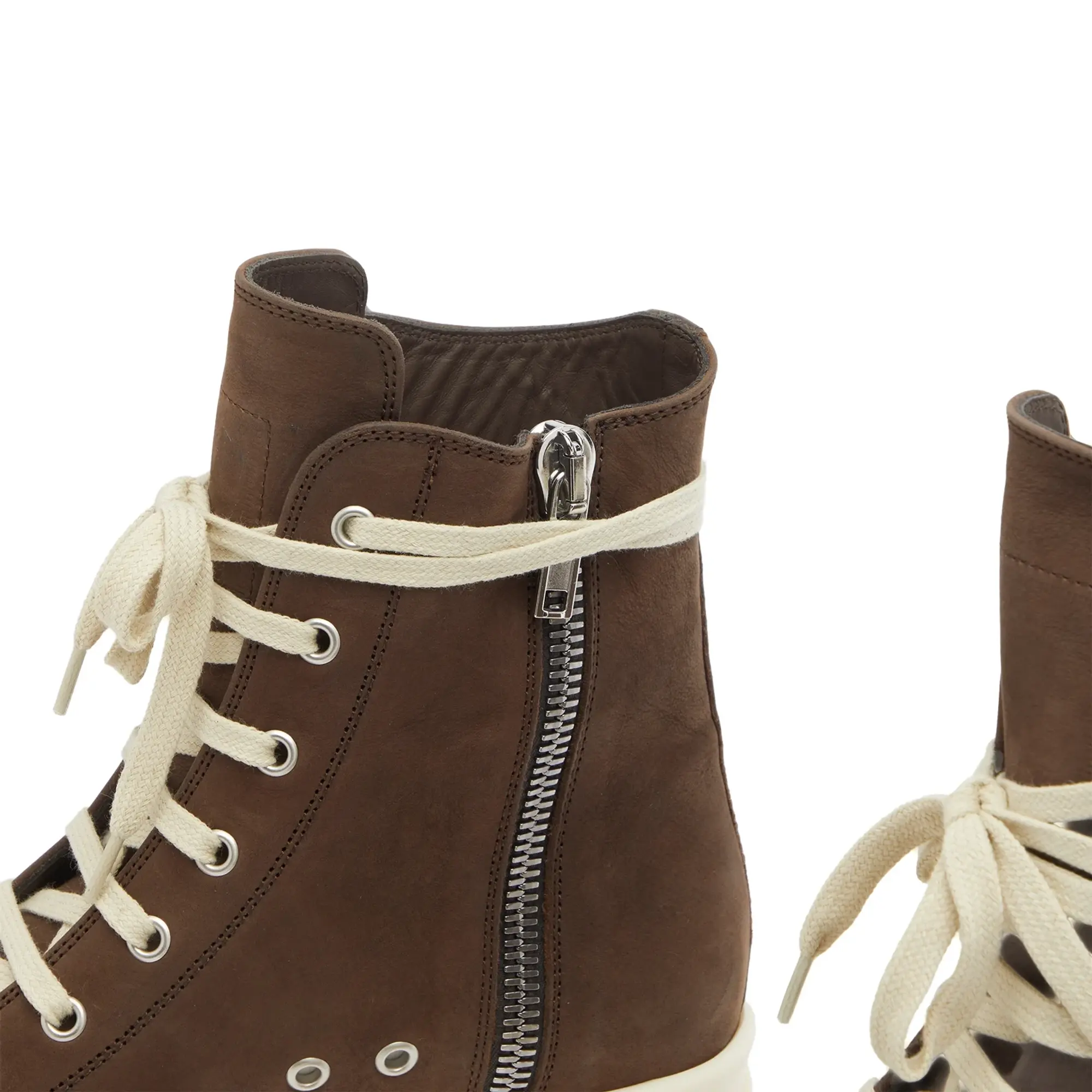 Rick Owens Women's Hi Top Sneakers Saddle/Milk