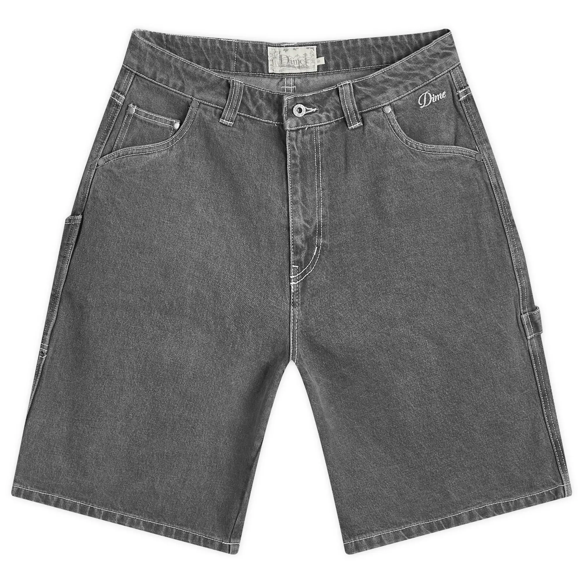Dime Men's Classic Denim Shorts Faded Black