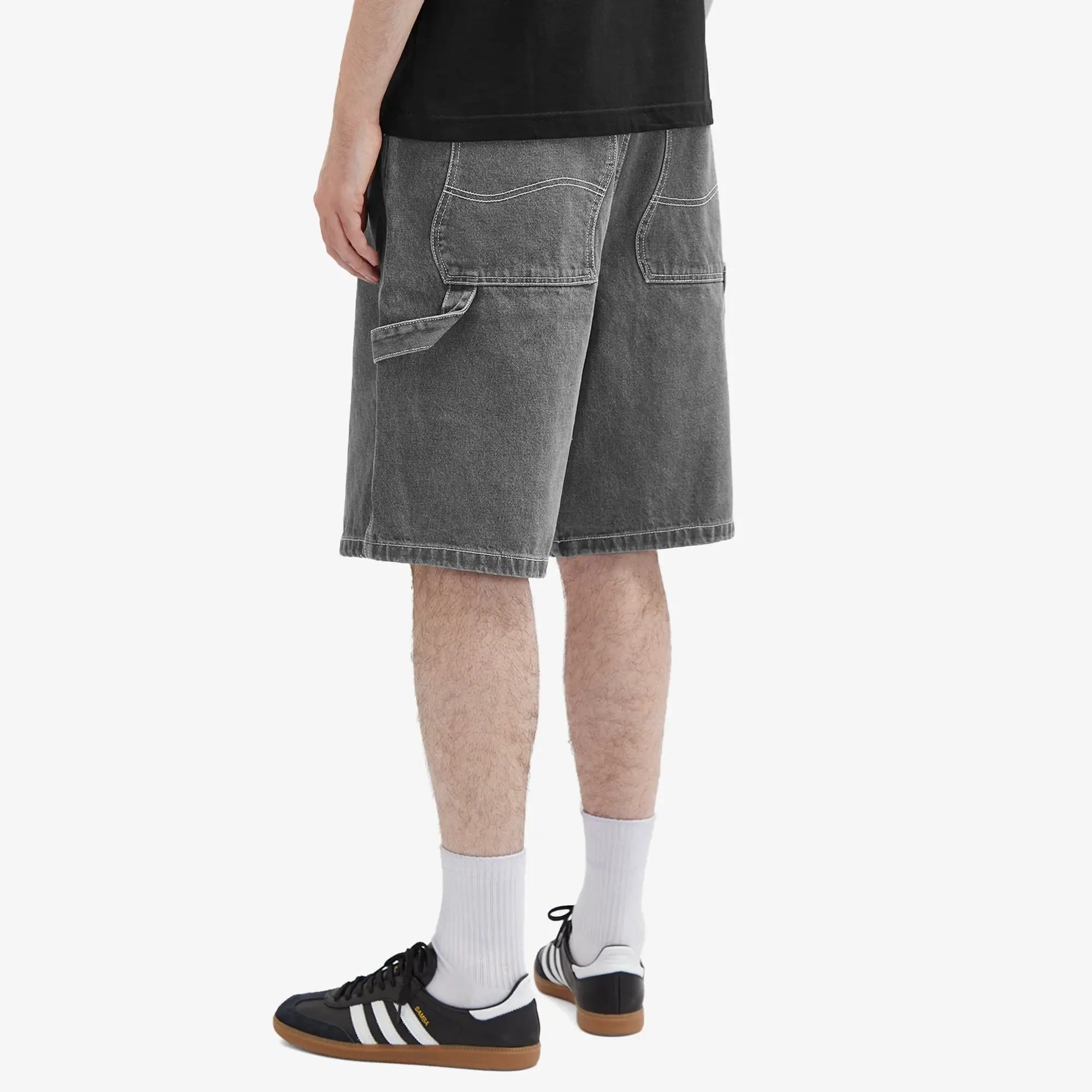 Dime Men's Classic Denim Shorts Faded Black