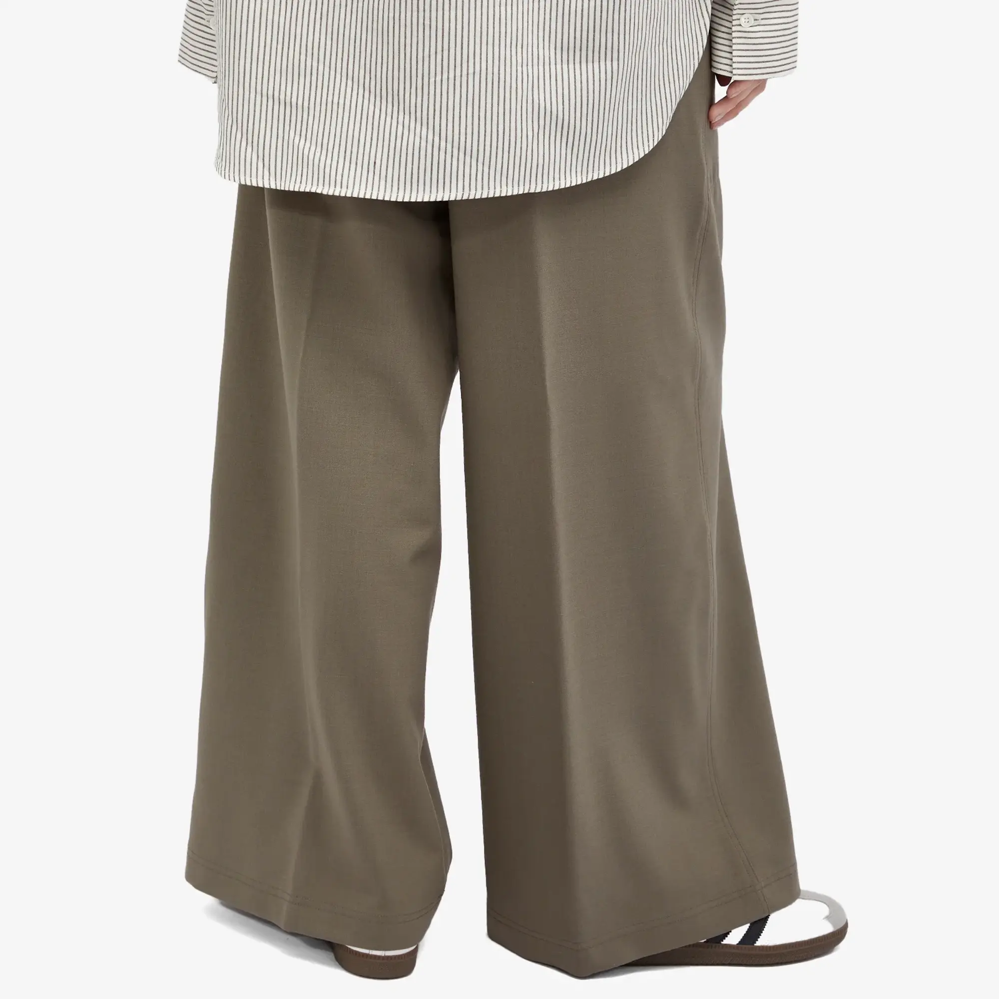 Closed Women's Wide Leg Baggy Trousers Grey