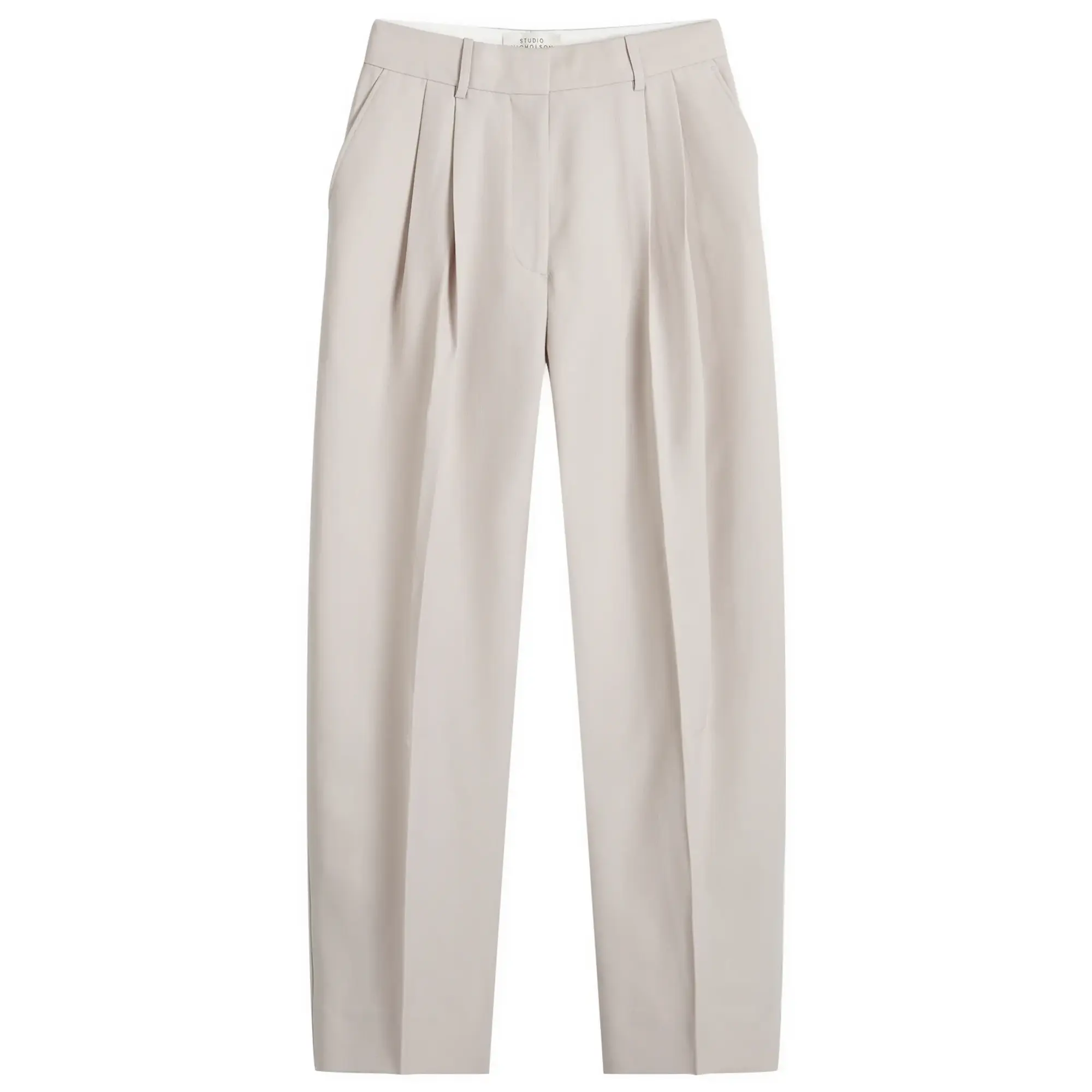 Studio Nicholson Women's Double Pleat Pant Gull Grey