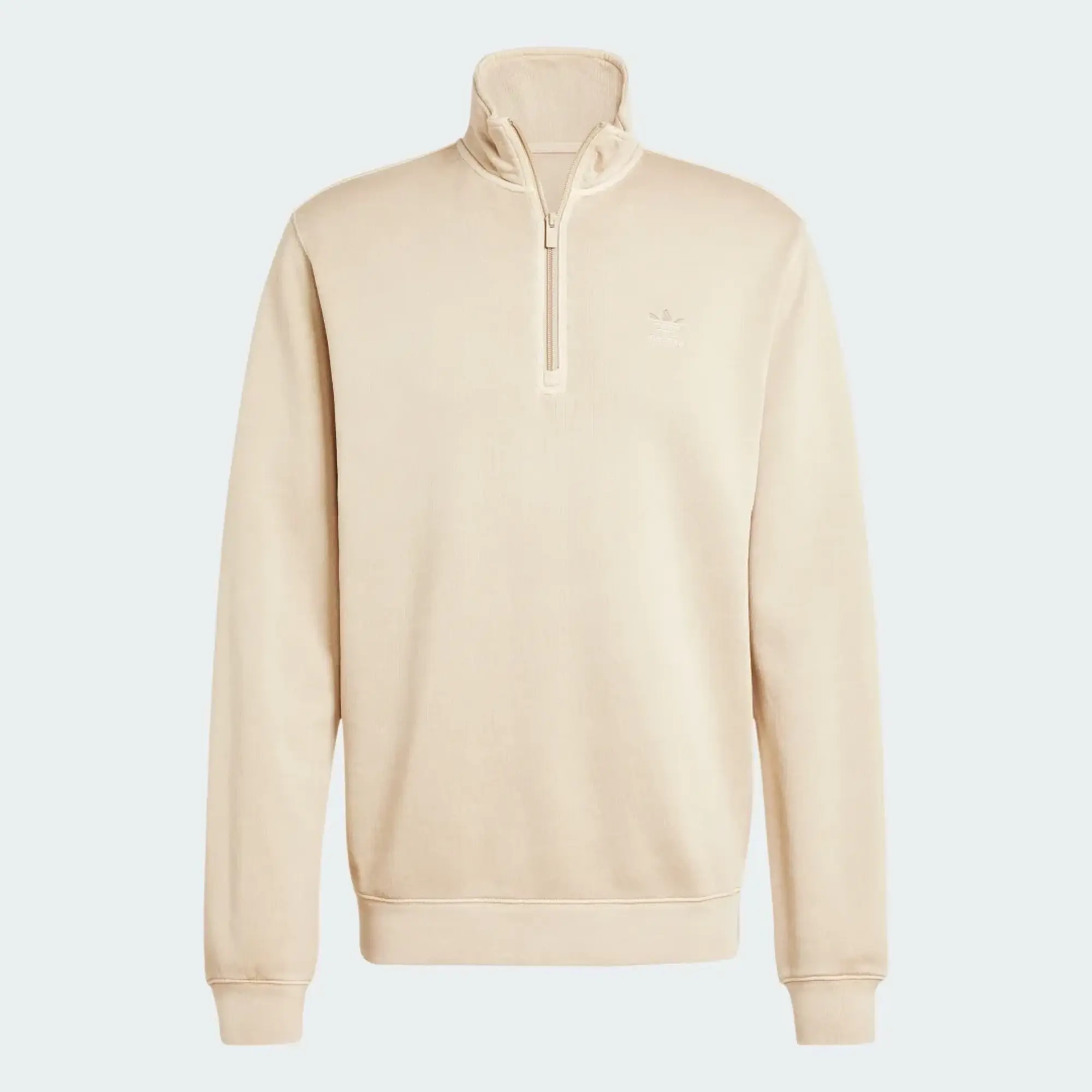 adidas Trefoil Essentials+ Dye Half Zip Crew Sweatshirt