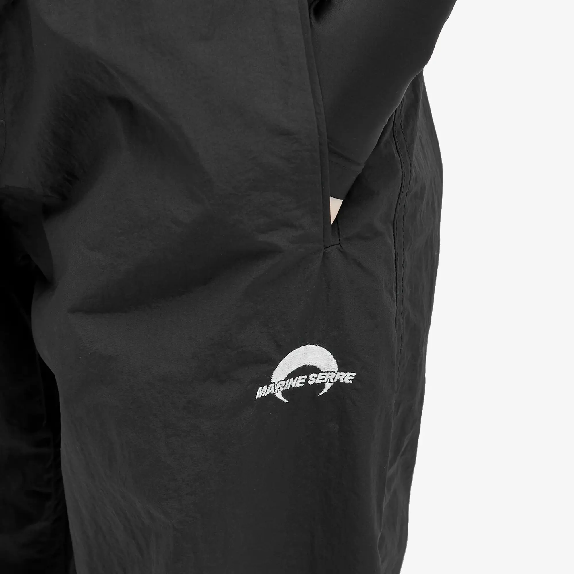 Marine Serre Women's Sport Nylon Track Pants Black