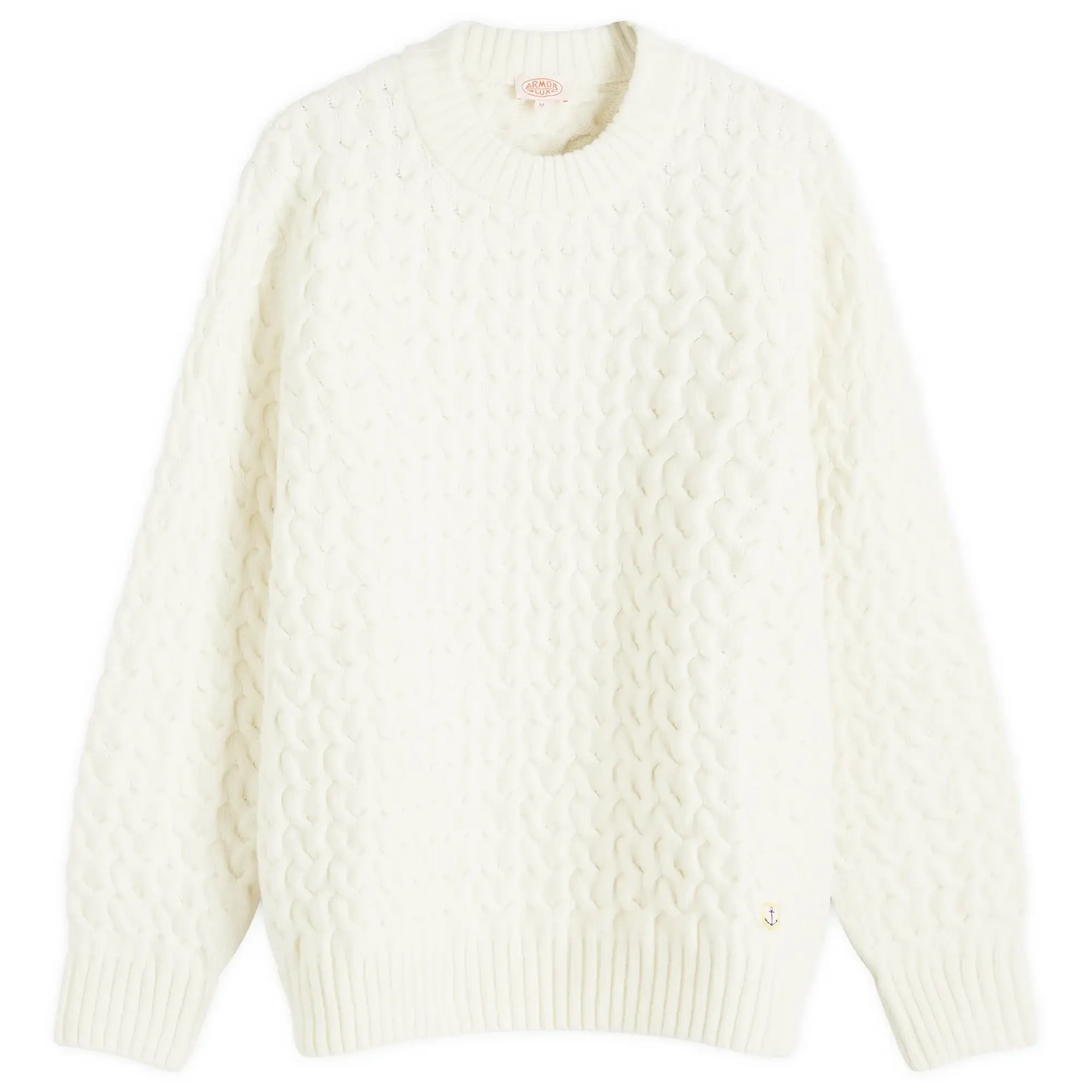 Armor-Lux Men's Cable Knit Jumper Nautral