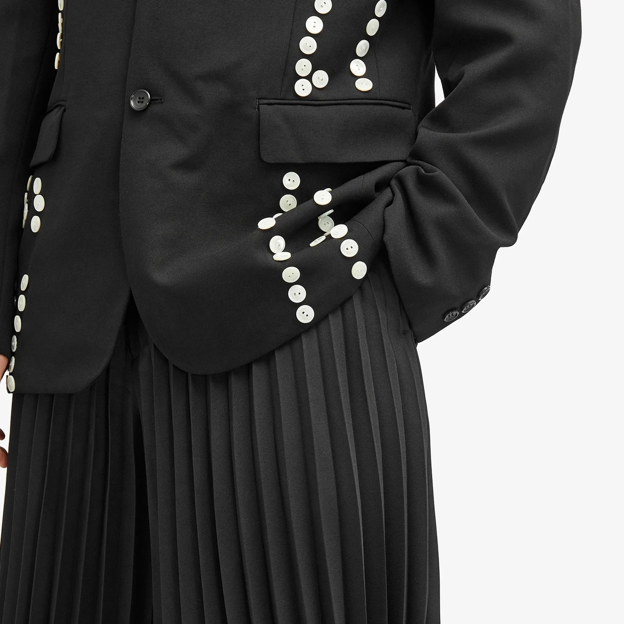 Comme des Garçons Homme Plus Men's Pleated Shorts Black | PN-P022