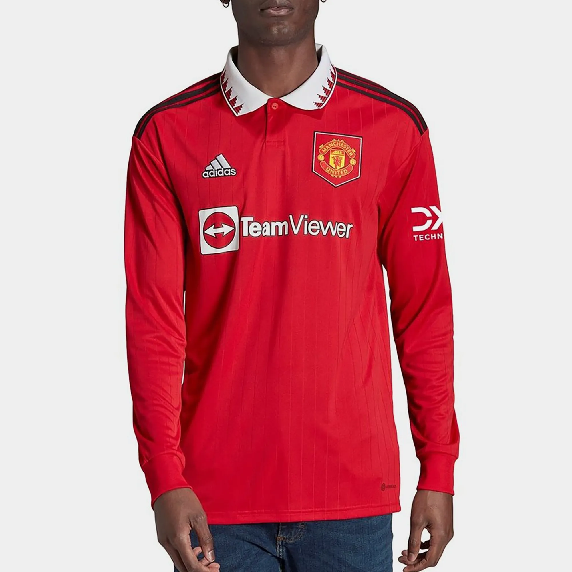 adidas Manchester United Mens LS Home Shirt 2022/23