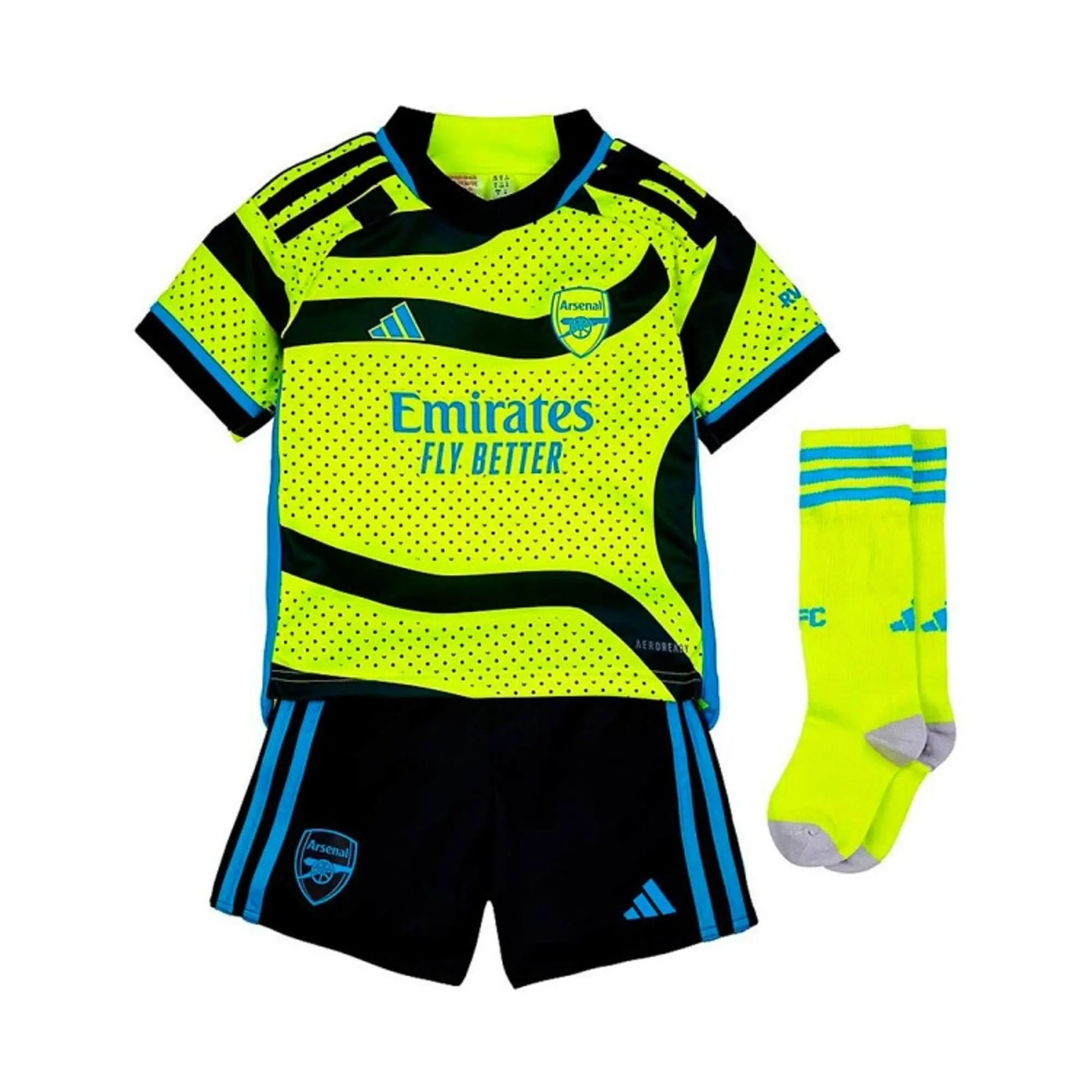 adidas Arsenal Kids SS Away Mini Kit 2023/24