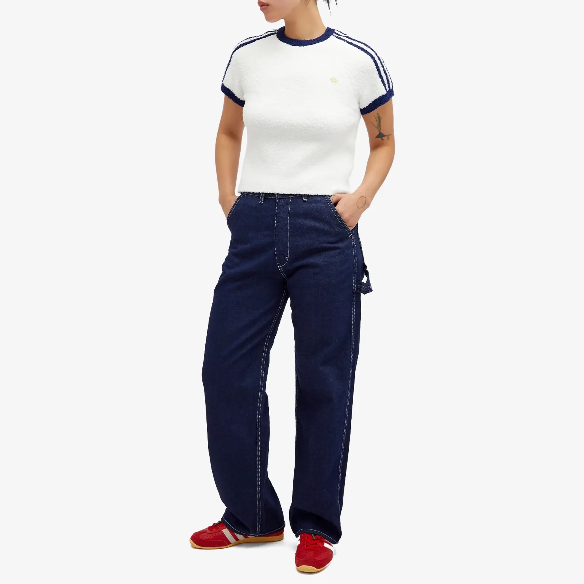 Adidas Women's Knit T-Shirt Off White