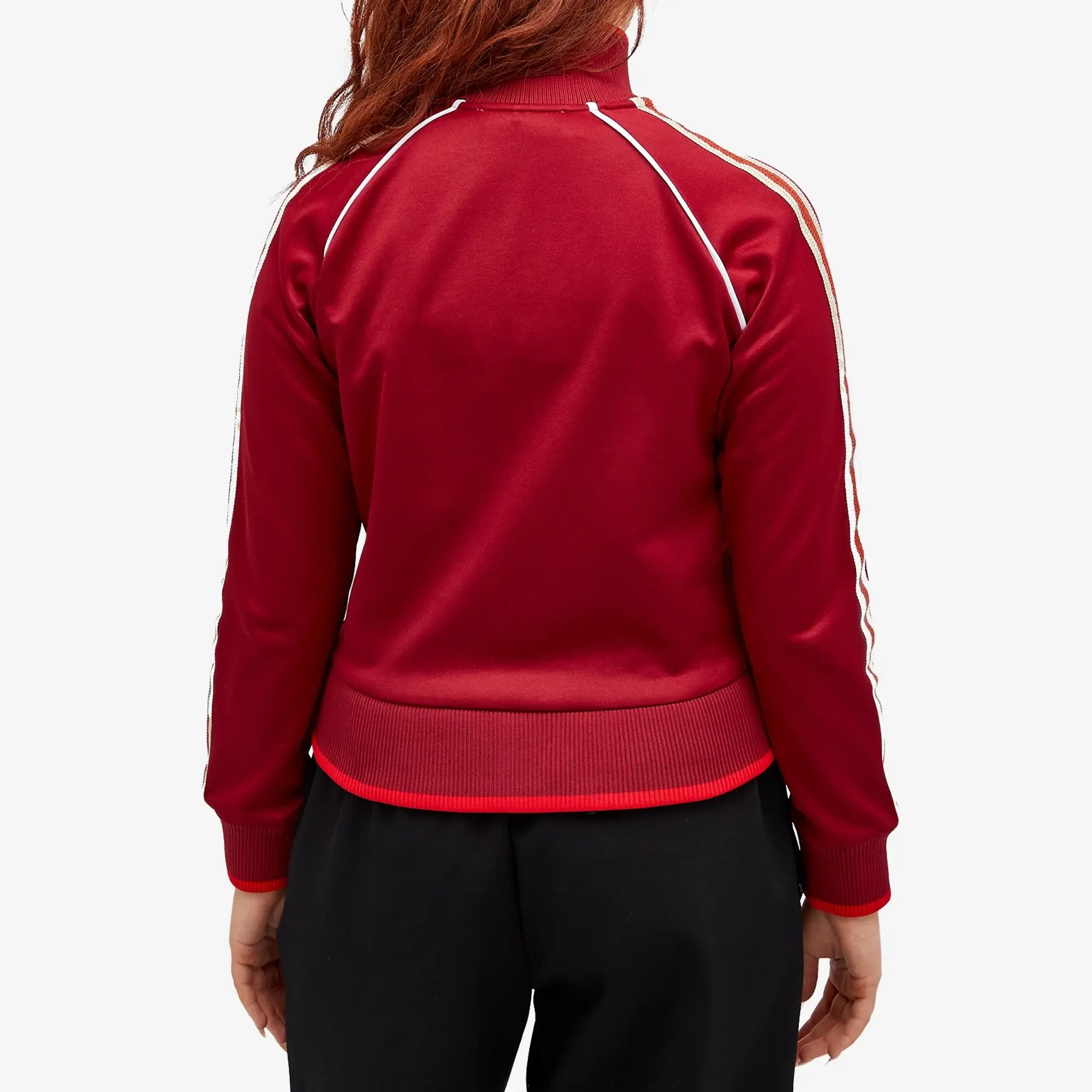 Wales Bonner Women's Shine Track Top Burgundy