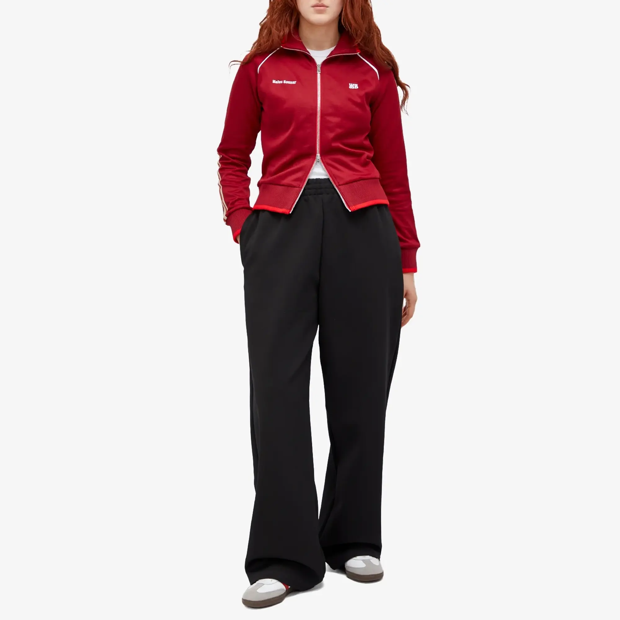 Wales Bonner Women's Shine Track Top Burgundy