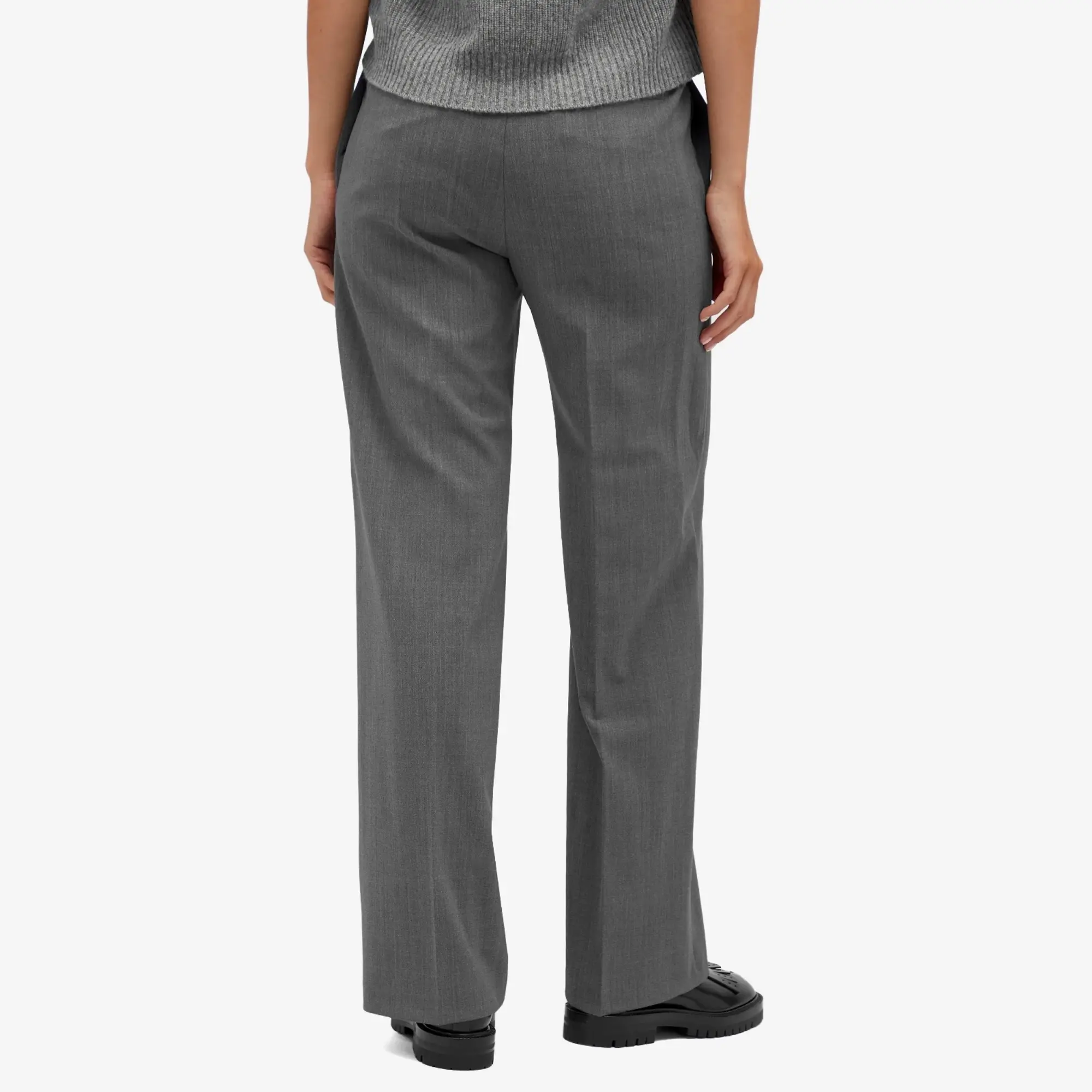 Weekend by Max Mara Women's Straight Leg Trousers Medium Grey