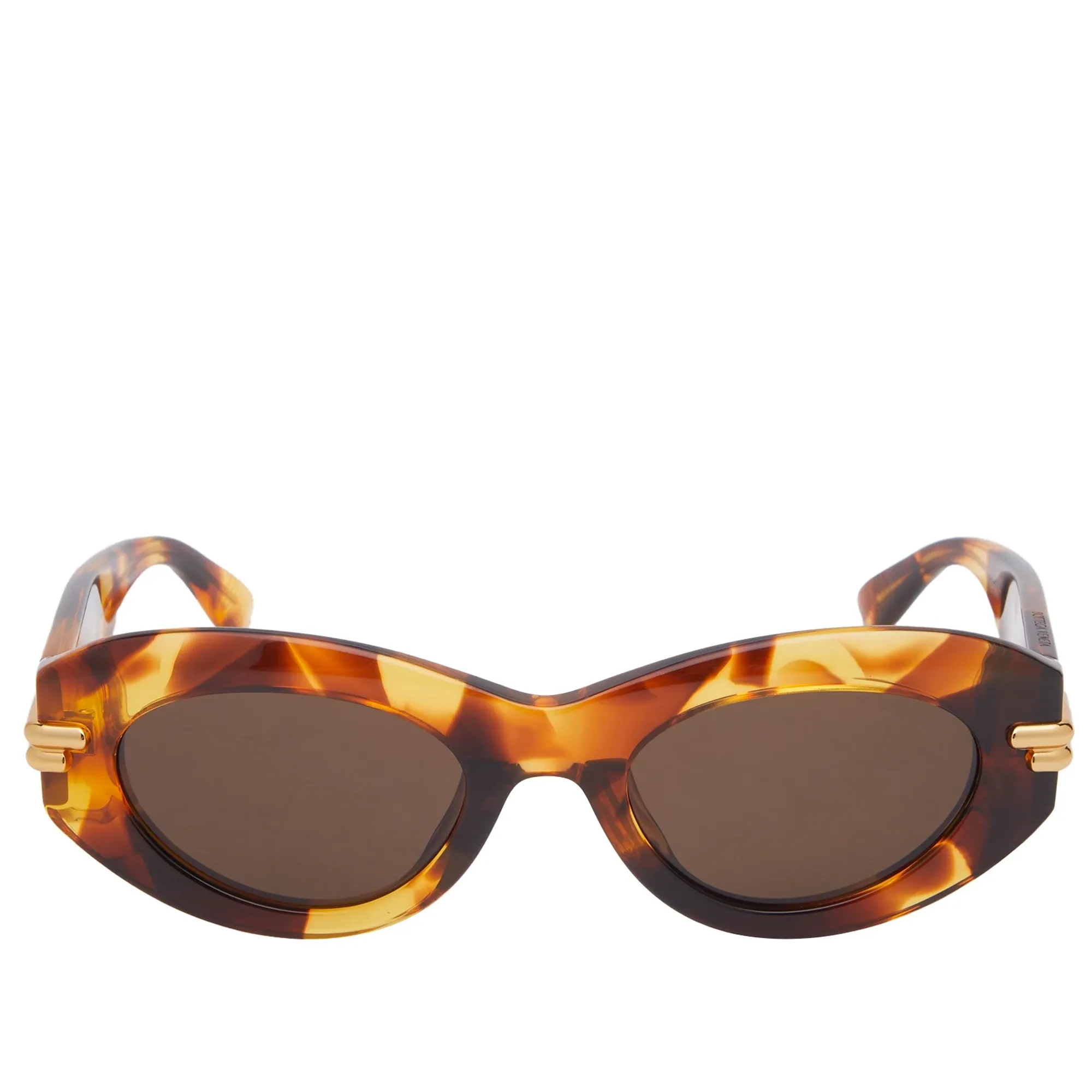 Bottega Veneta Eyewear Bottega Veneta Mitre Oval Sunglasses 