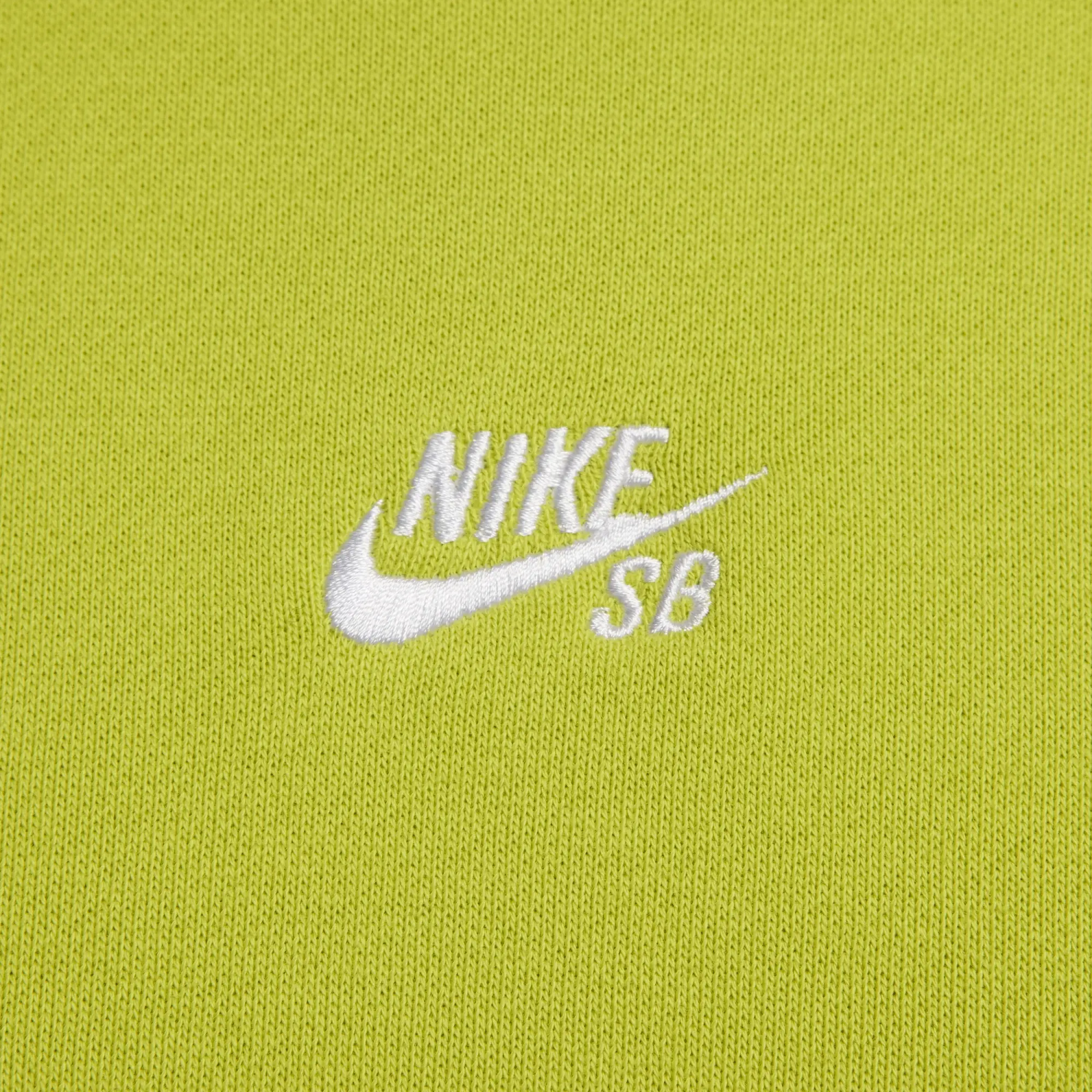Nike Sb Essential Logo Crew Neck Sweatshirt In Cactus Green