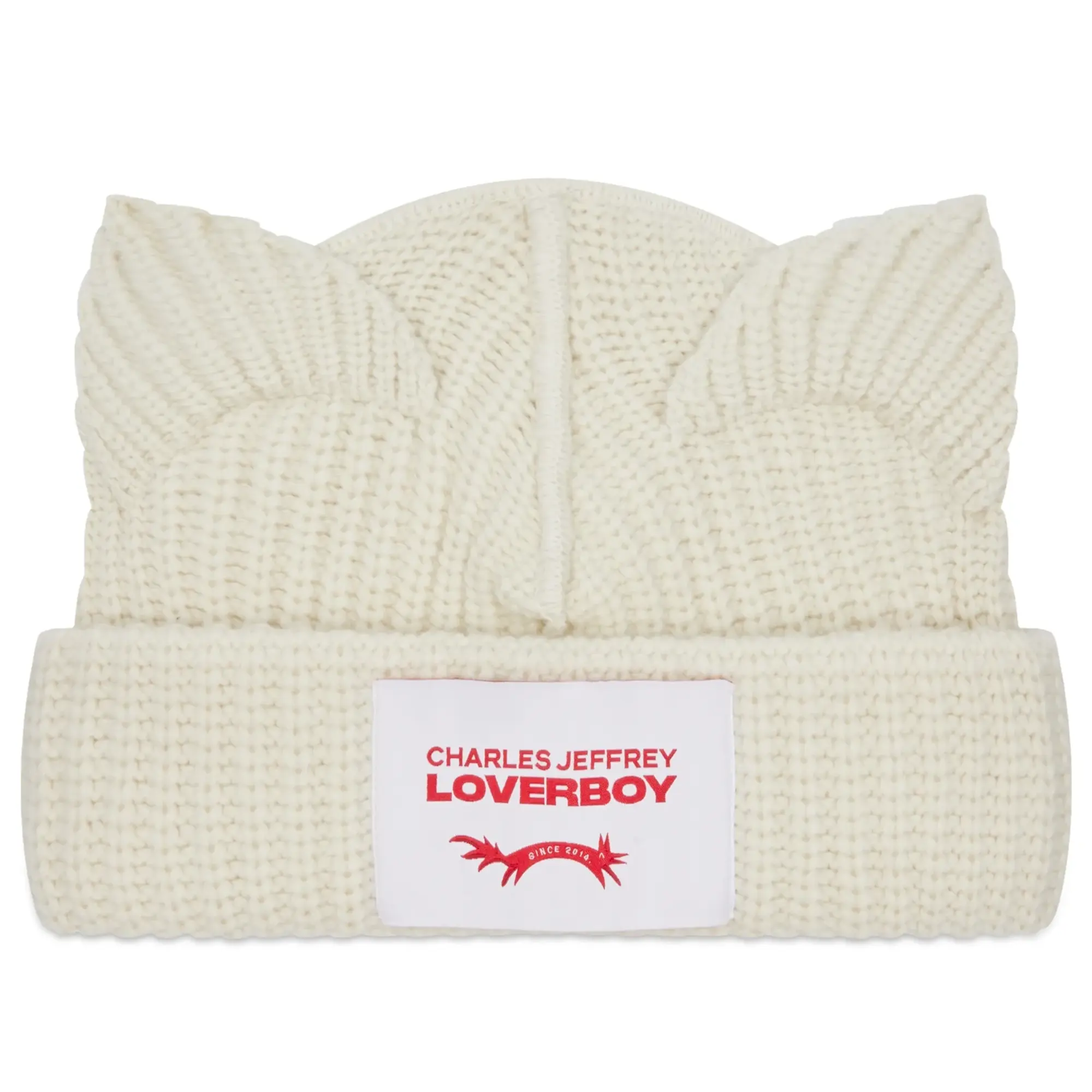 Charles Jeffrey Loverboy Women's Chunky Ears Beanie Ecru