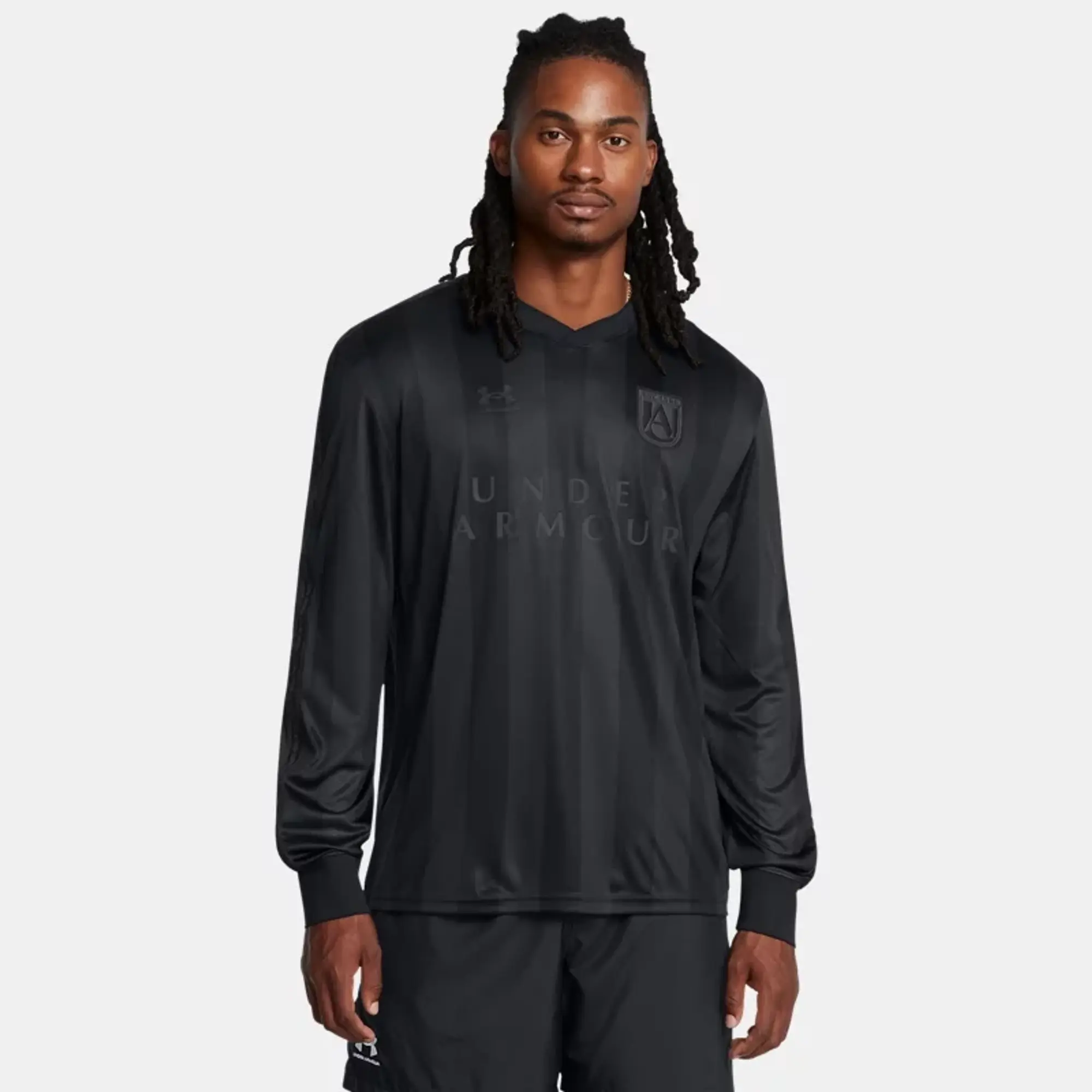 Men's  Under Armour  Terrace96 Long Sleeve Jersey Black / Black XXL