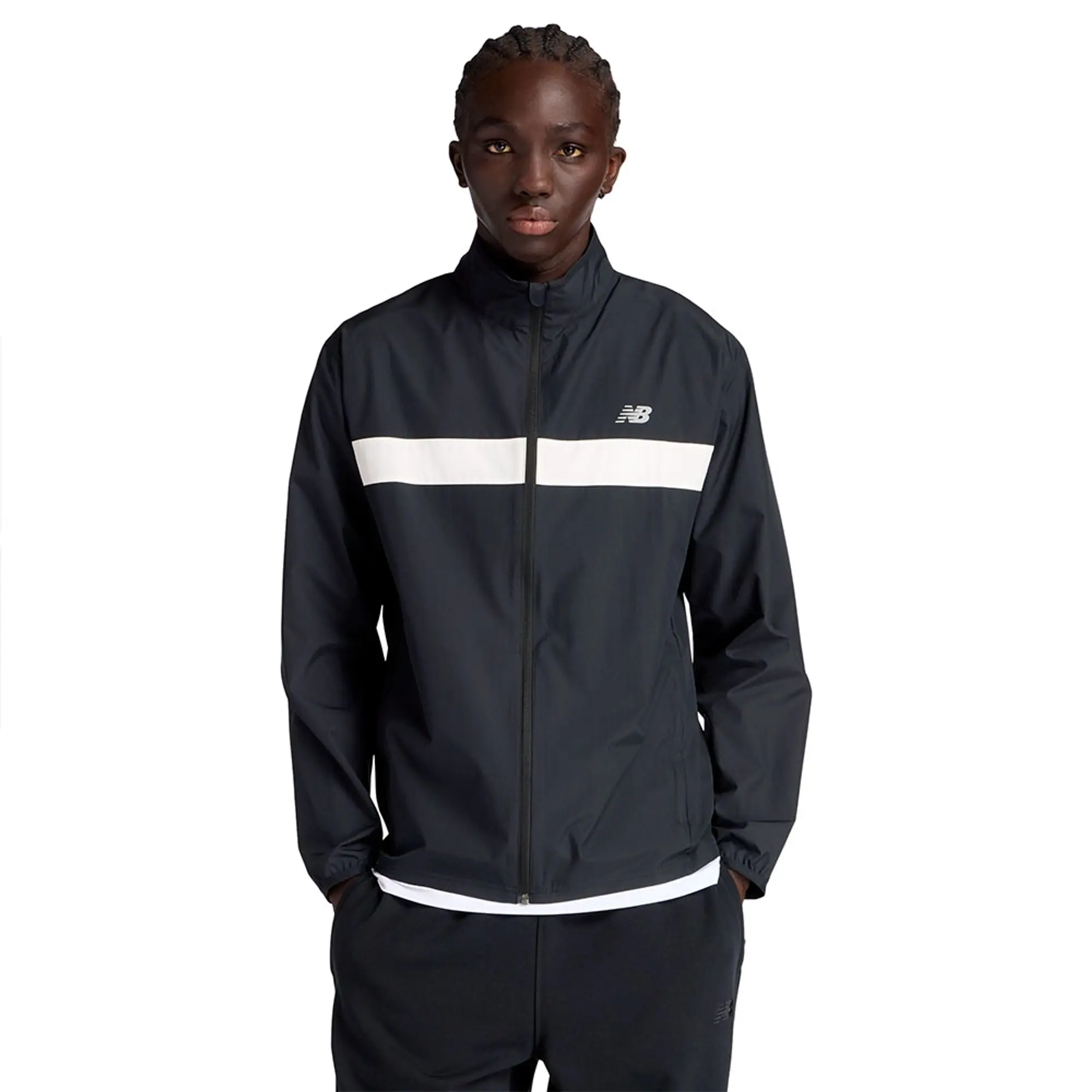 New Balance Men's Sport Essentials Jacket in Green Polywoven