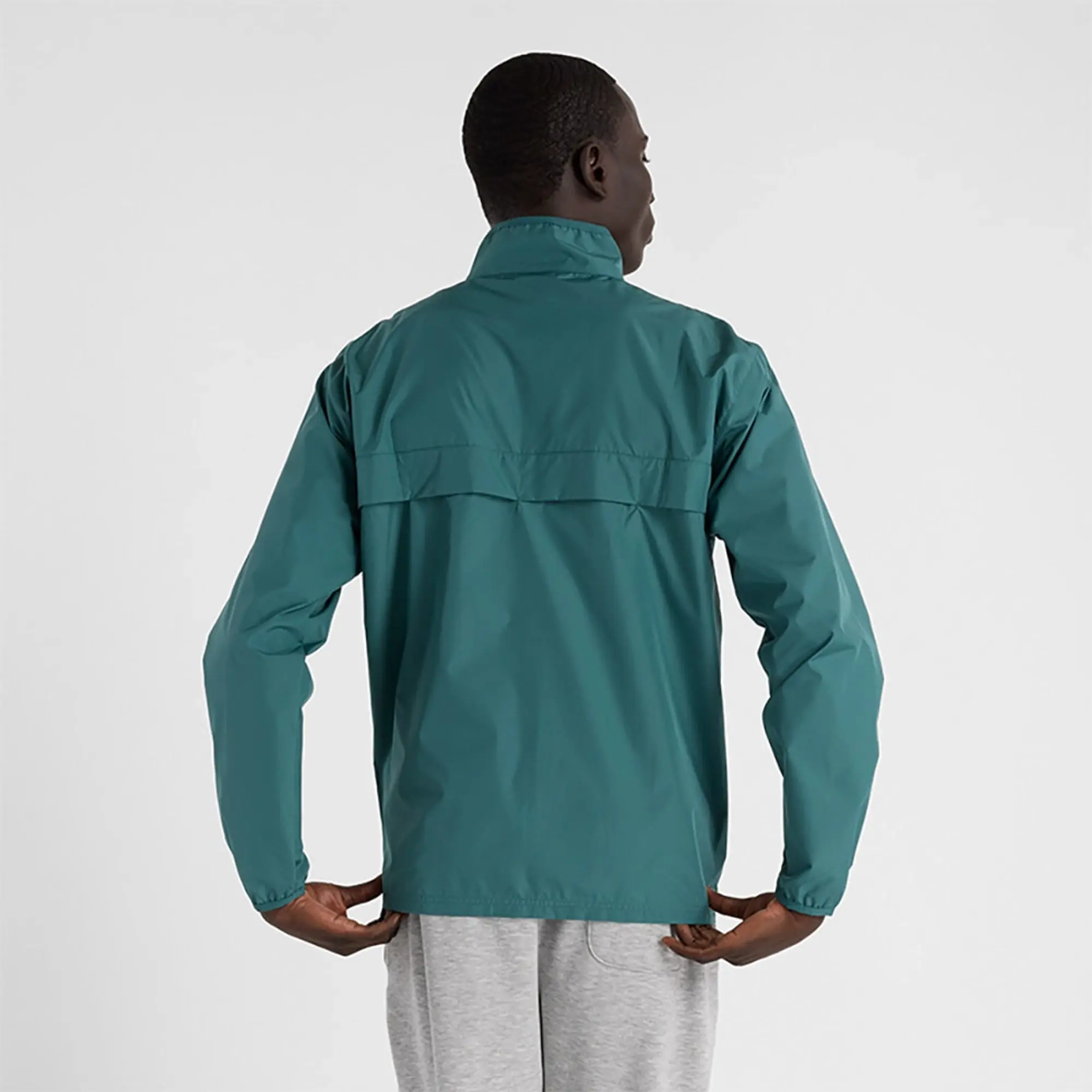 New Balance Men's Sport Essentials Jacket in Green Polywoven