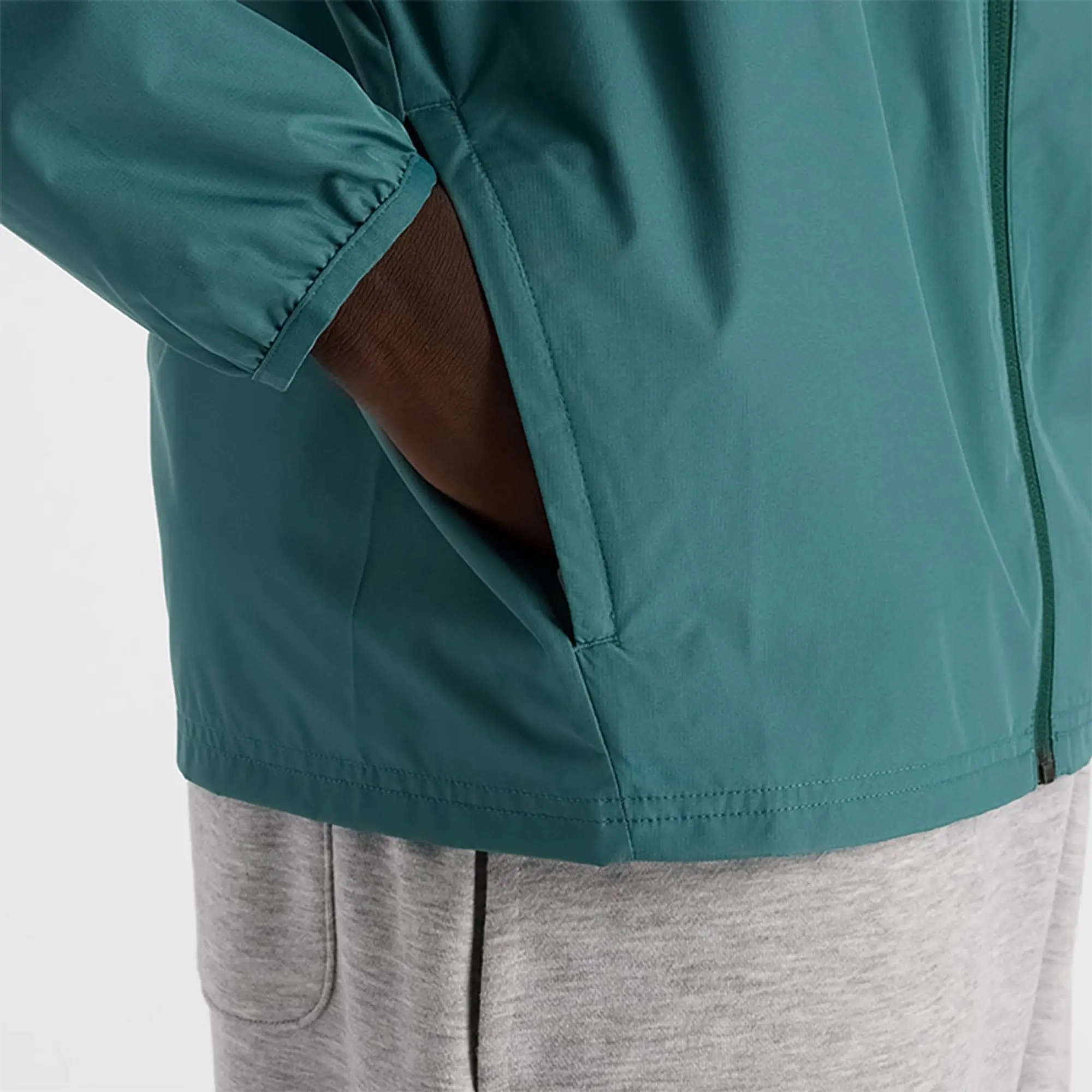 New Balance Men's Sport Essentials Jacket in Green Polywoven