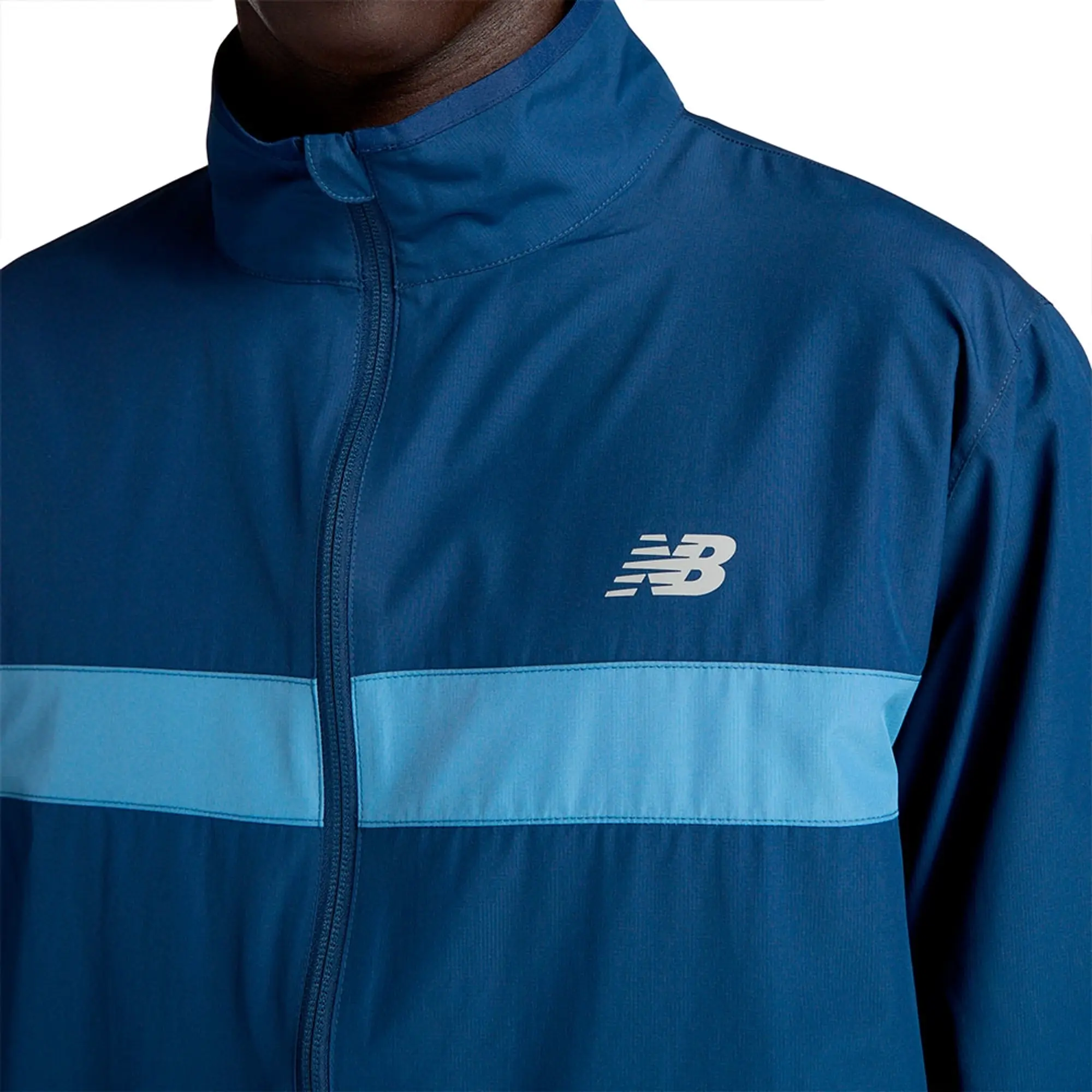 New Balance Men's Sport Essentials Jacket in Green Polywoven