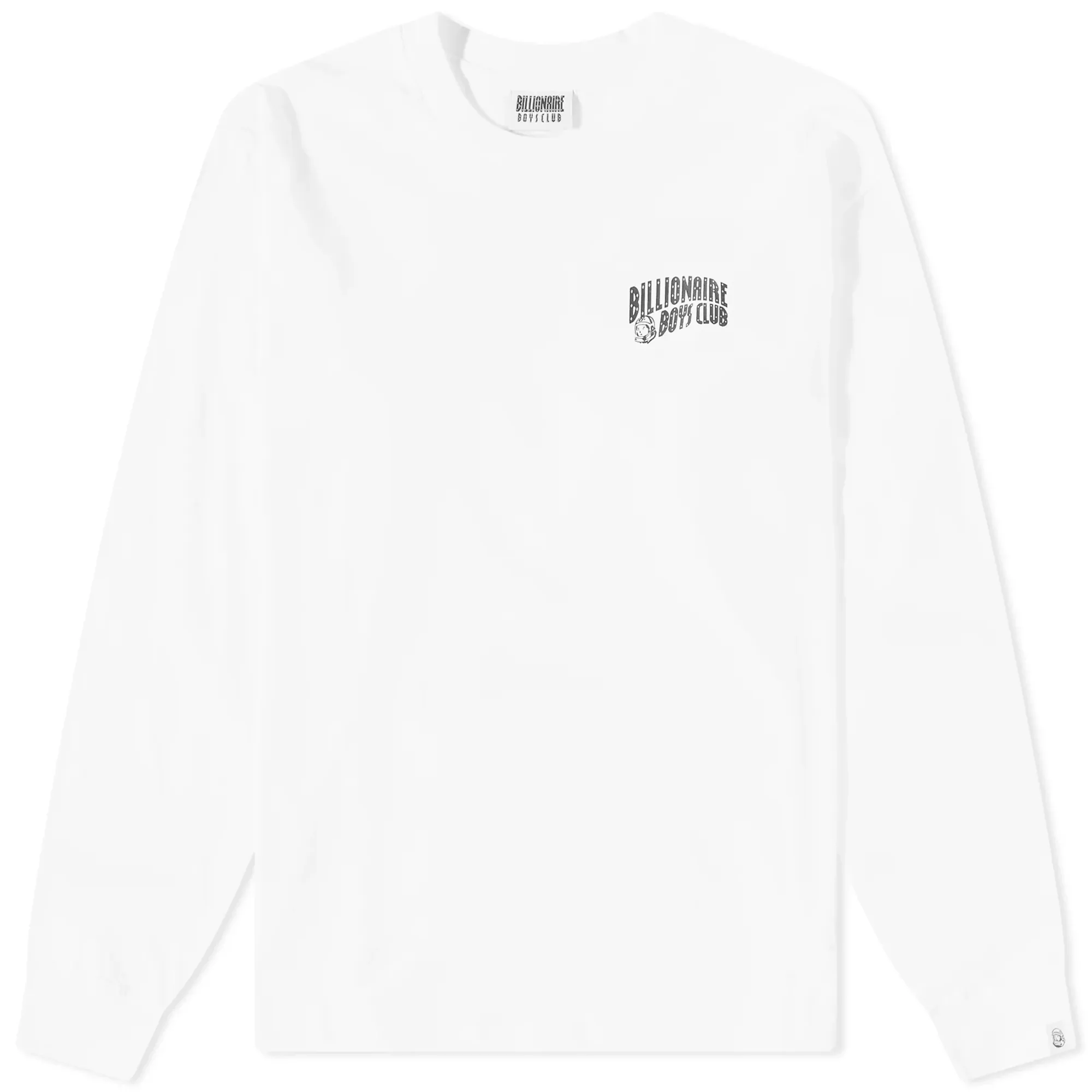Billionaire Boys Club Men's Long Sleeve Small Arch Logo T-Shirt White
