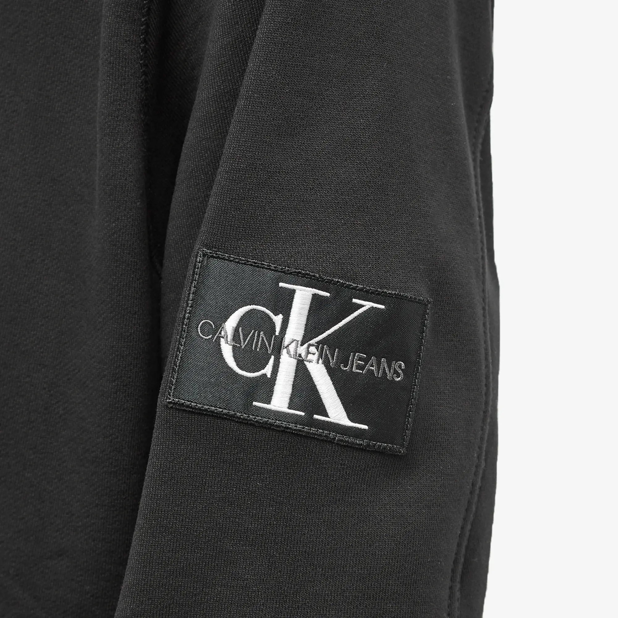 Calvin Klein Men's Monogram Sleeve Badge Sweat CK Black