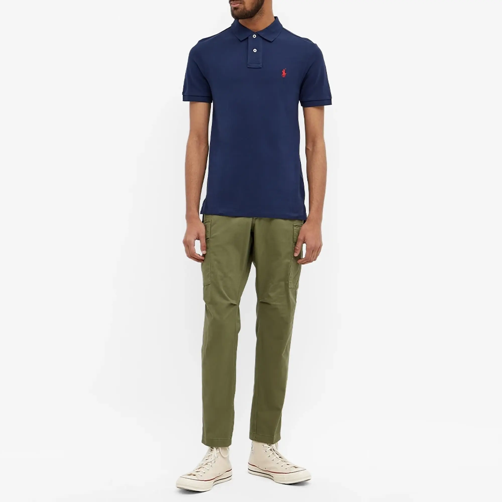 Polo Ralph Lauren  POLO AJUSTE SLIM FIT EN COTON BASIC MESH  men's Polo shirt in Marine