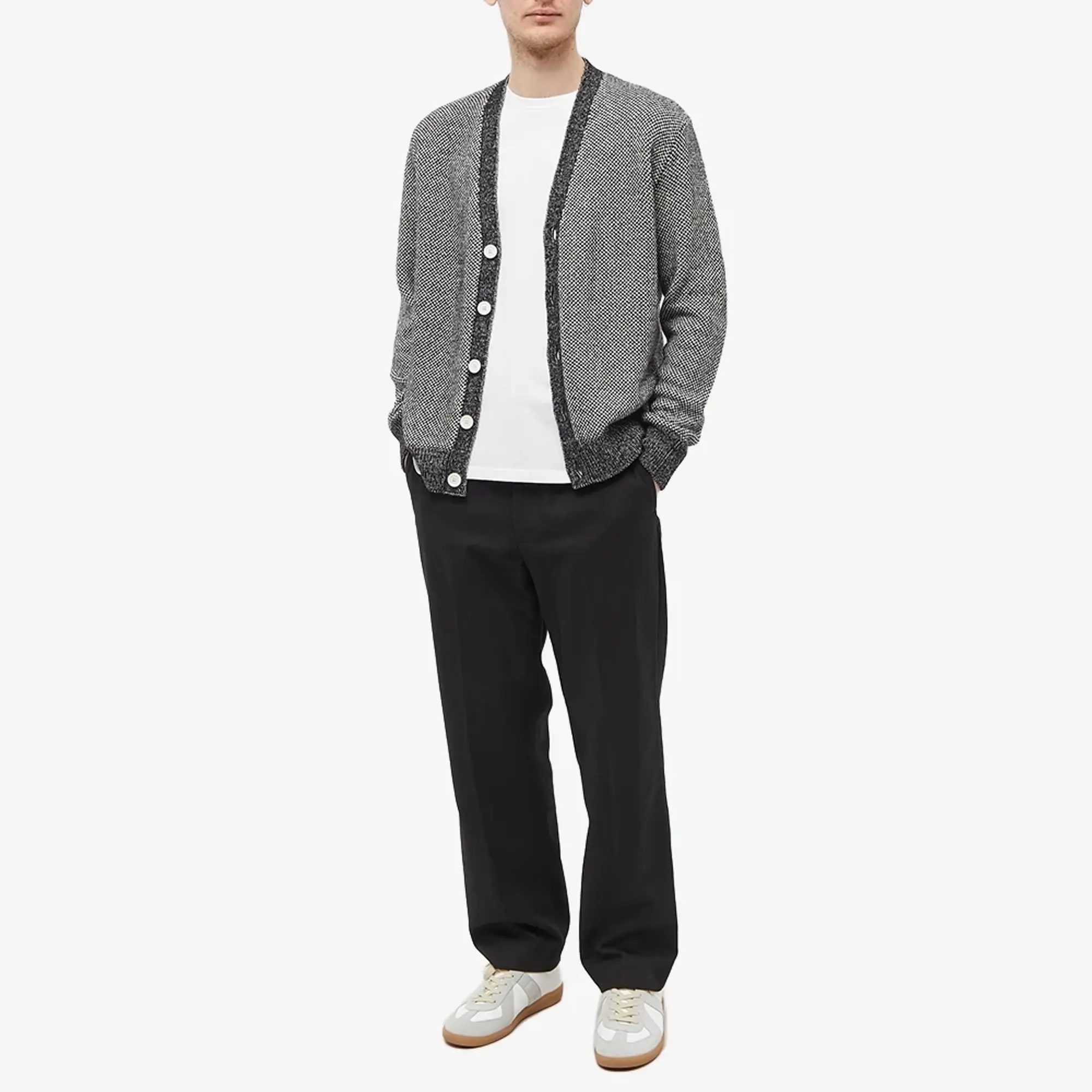 Maison Margiela Men's Colllege Logo T-Shirt Optic White