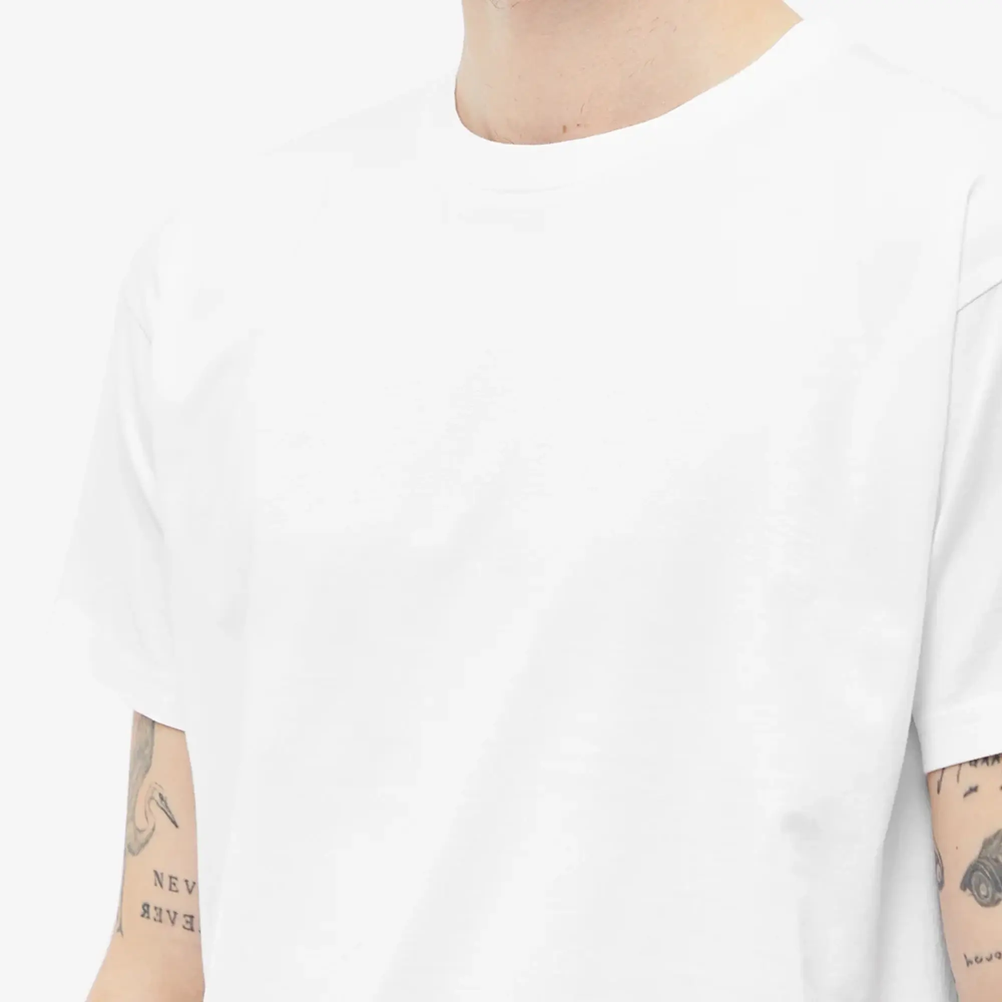 Maison Margiela Men's Colllege Logo T-Shirt Optic White