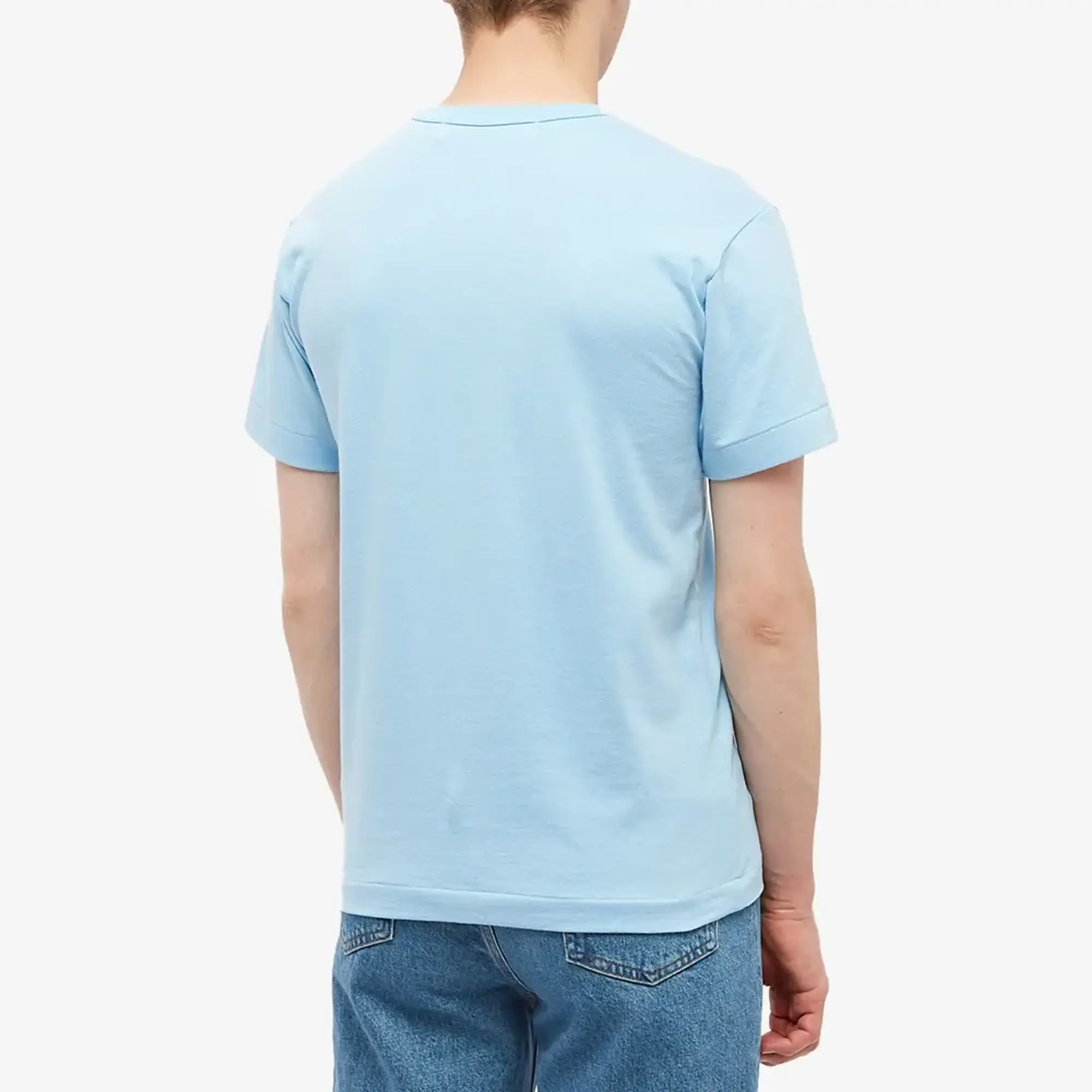 Comme des Garçons Play Comme des Garcons Play Red Heart T-Shirt Blue