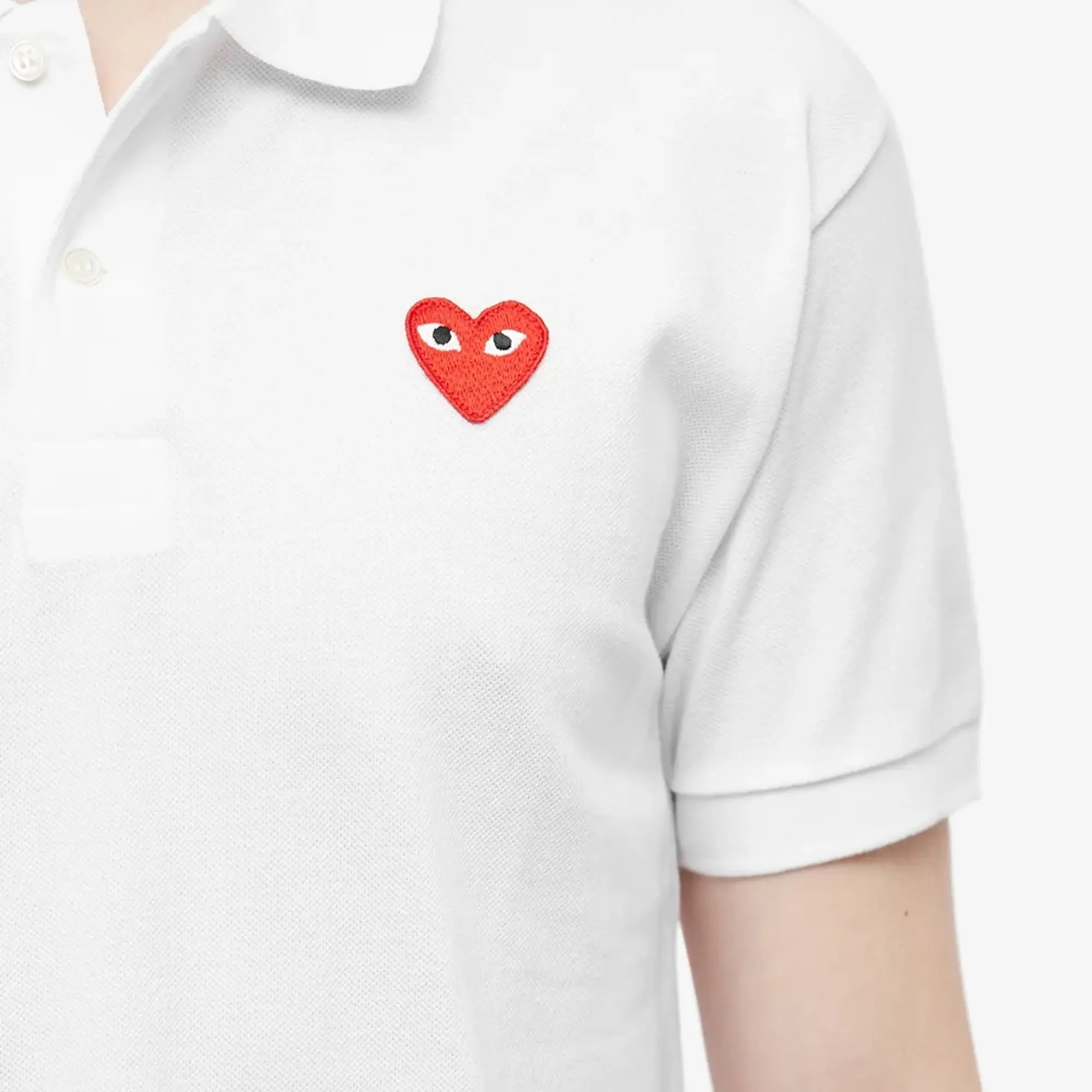 Comme des Garçons Play Comme des Garcons Play Polo Shirt White/Red