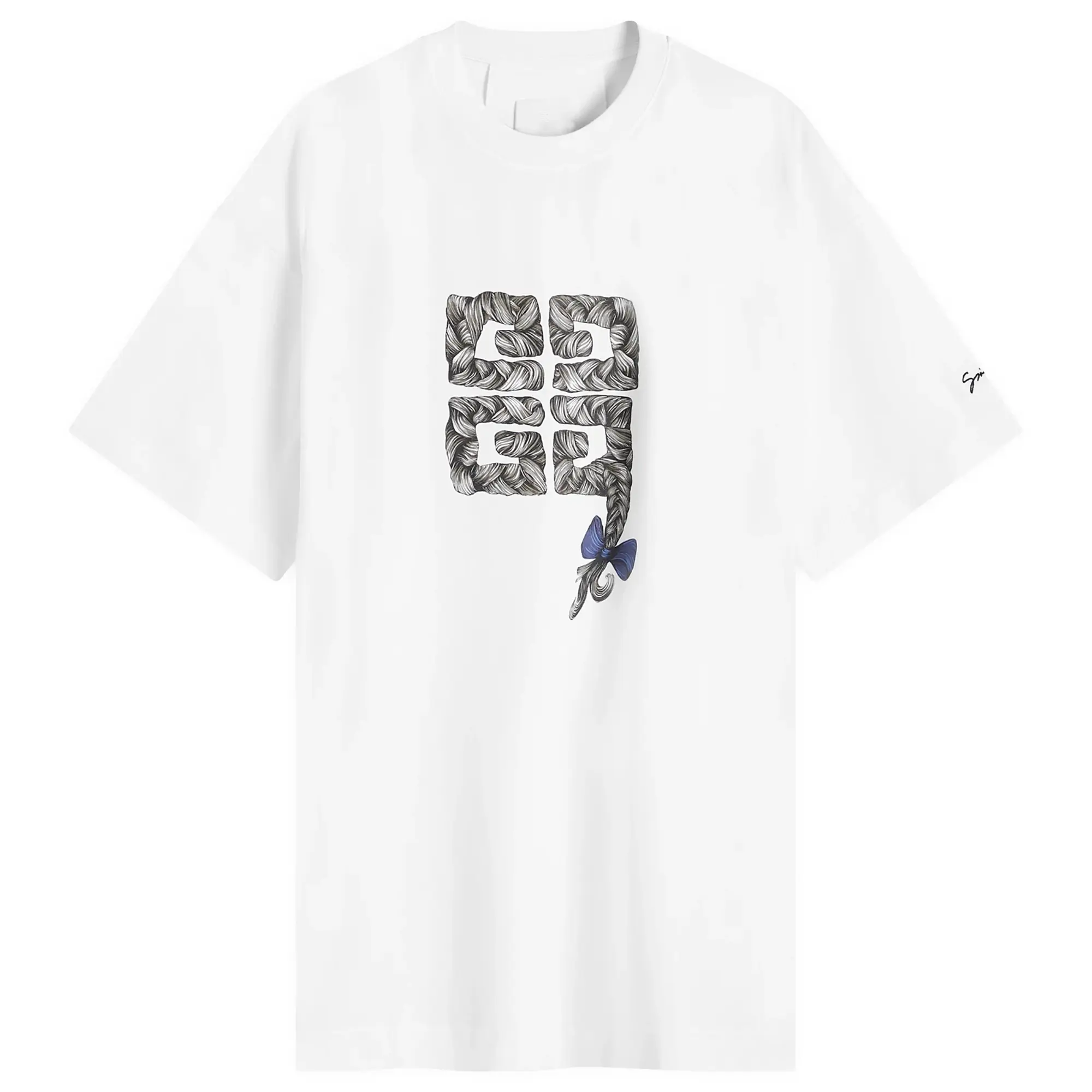 Givenchy Men's 4G Braids T-Shirt White