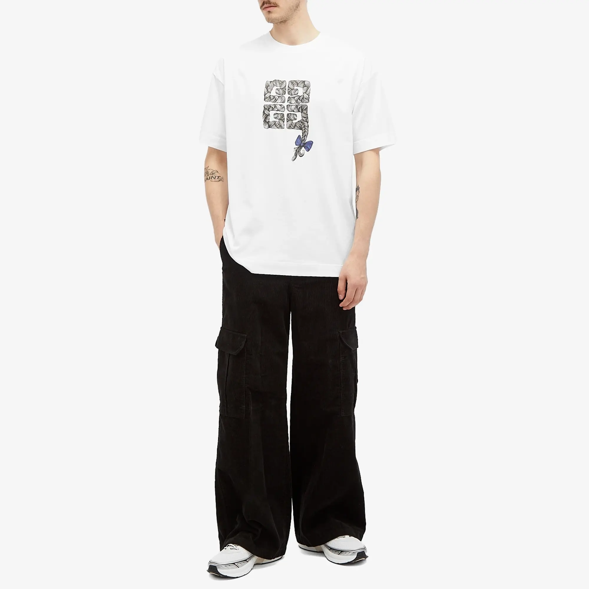 Givenchy Men's 4G Braids T-Shirt White