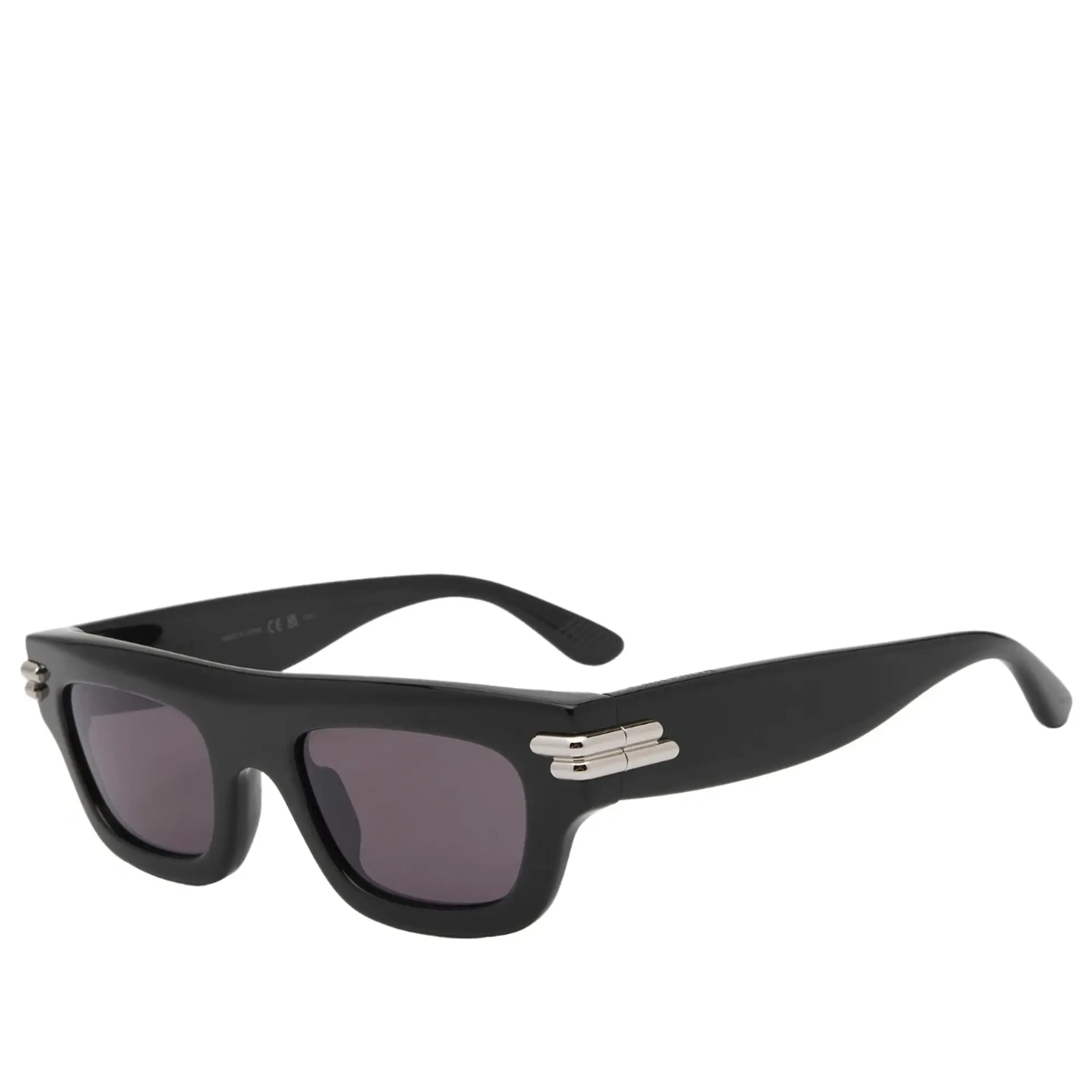 Bottega Veneta Mitre Square Sunglasses Black/Grey