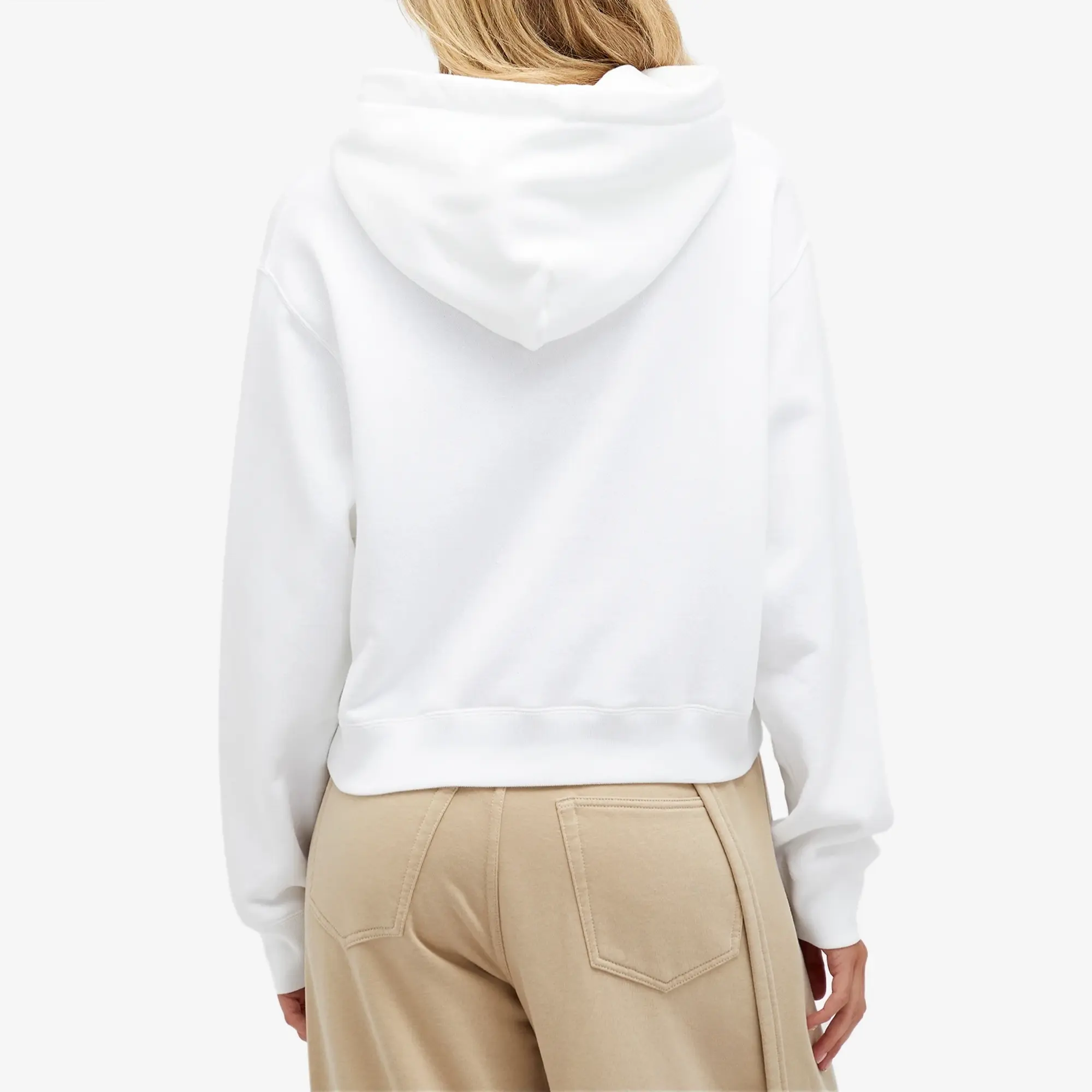 Dolce & Gabbana Women's Logo Hoodie Bianco Ottico